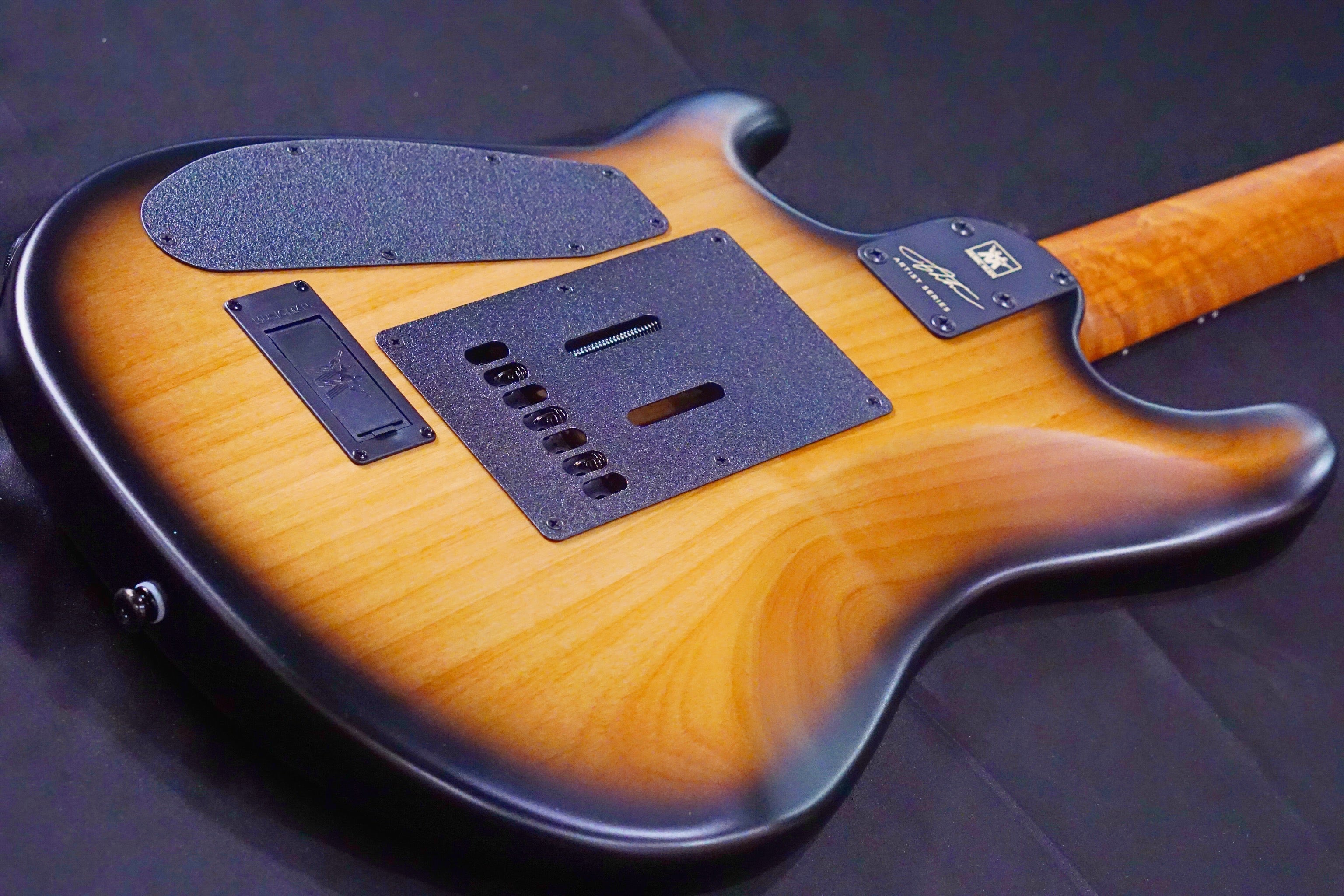 Ernie Ball Music Man Jason Richardson Signature Cutlass HH 7-String - Natural Buckeye Burl S06066 - HIENDGUITAR Musicman GUITAR