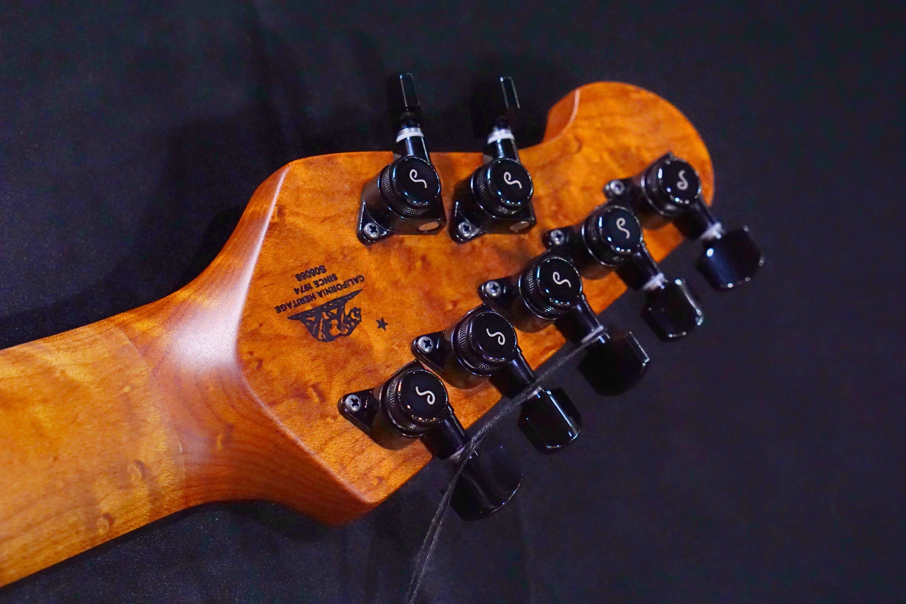 Ernie Ball Music Man Jason Richardson Signature Cutlass HH 7-String - Natural Buckeye Burl S06066 - HIENDGUITAR Musicman GUITAR