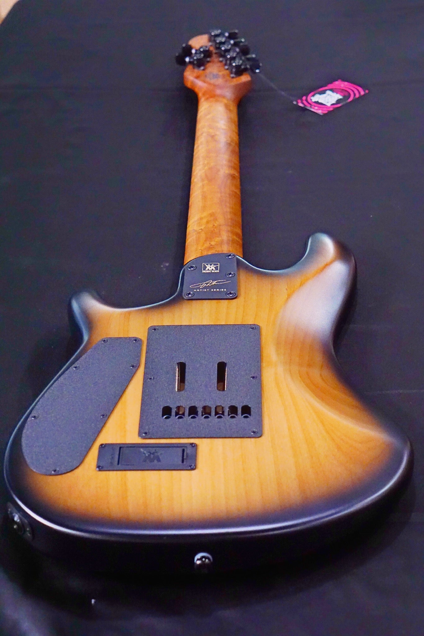 Ernie Ball Music Man Jason Richardson Signature Cutlass HH 7-String - Natural Buckeye Burl S06066 - HIENDGUITAR Musicman GUITAR