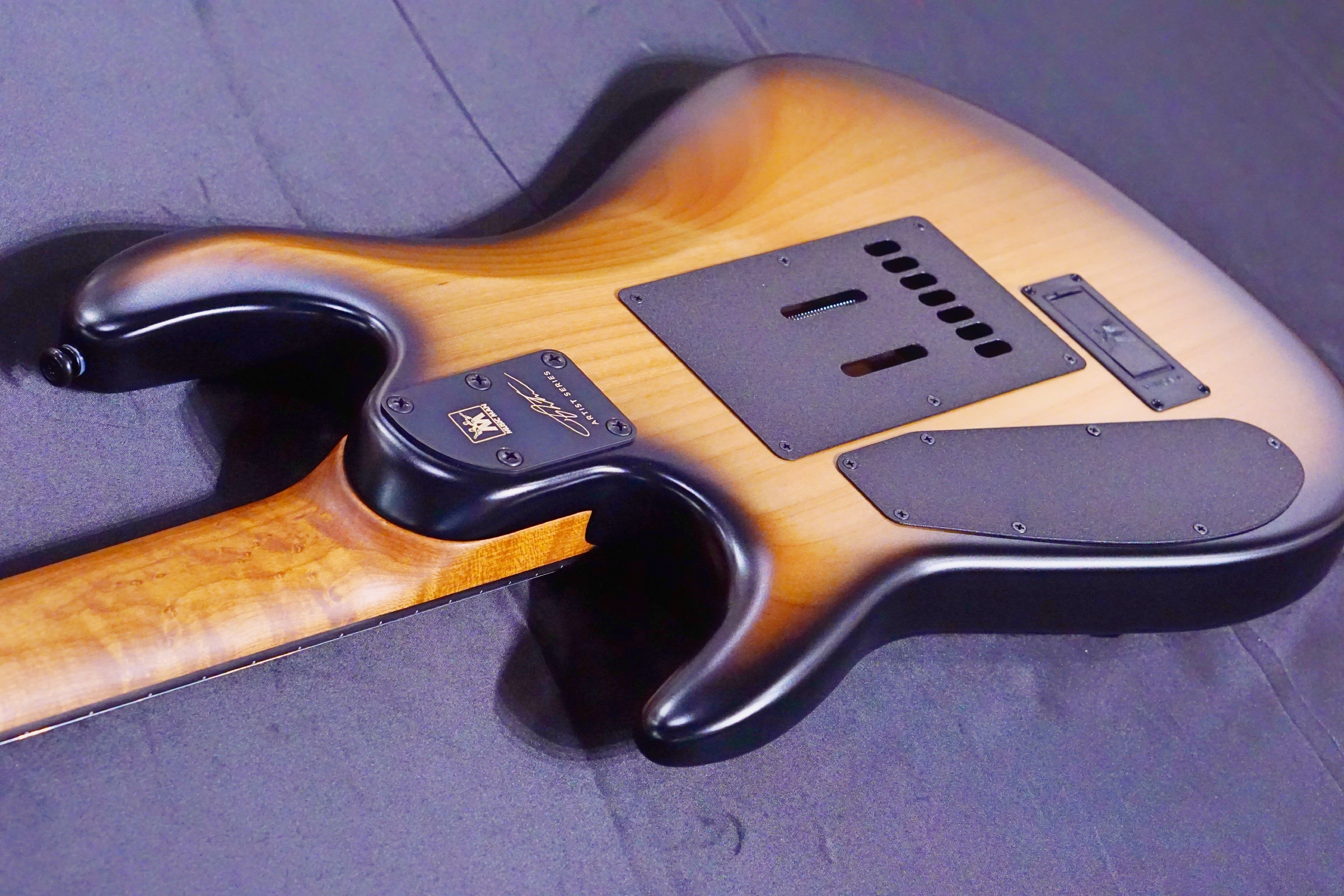 Ernie Ball Music Man Jason Richardson Signature Cutlass HH 7-String - Natural Buckeye Burl S06066 - HIENDGUITAR Musicman GUITAR