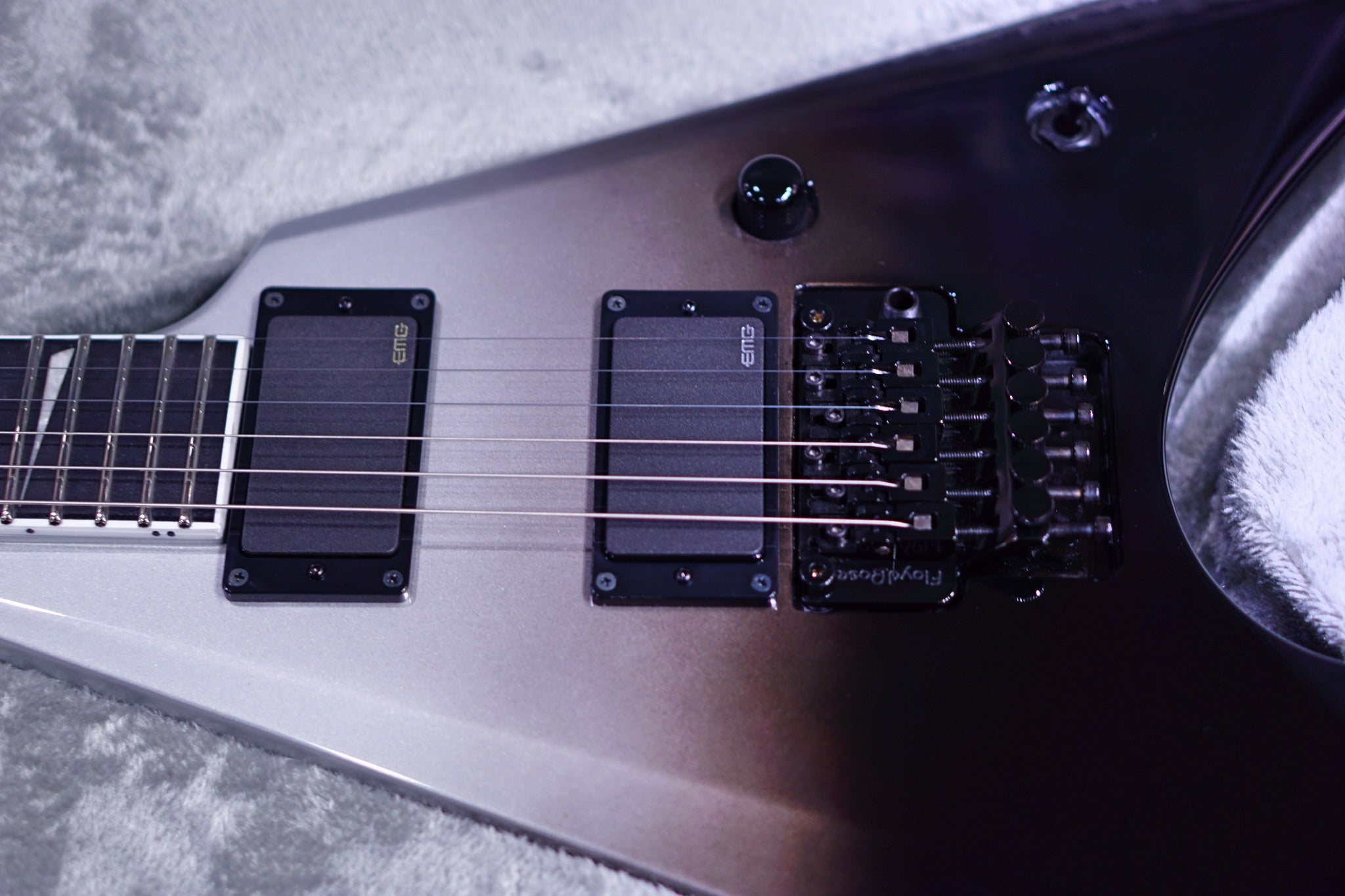 ESP E-II ARROW FR Black silver fade ES5263213 - HIENDGUITAR E-II GUITAR