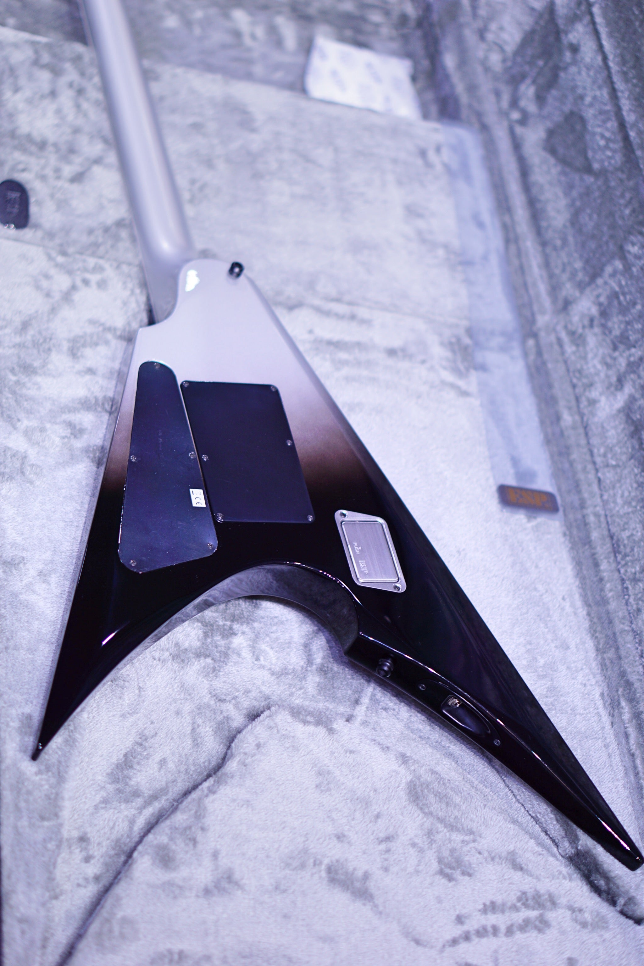 ESP E-II ARROW FR Black silver fade ES5263213 - HIENDGUITAR E-II GUITAR