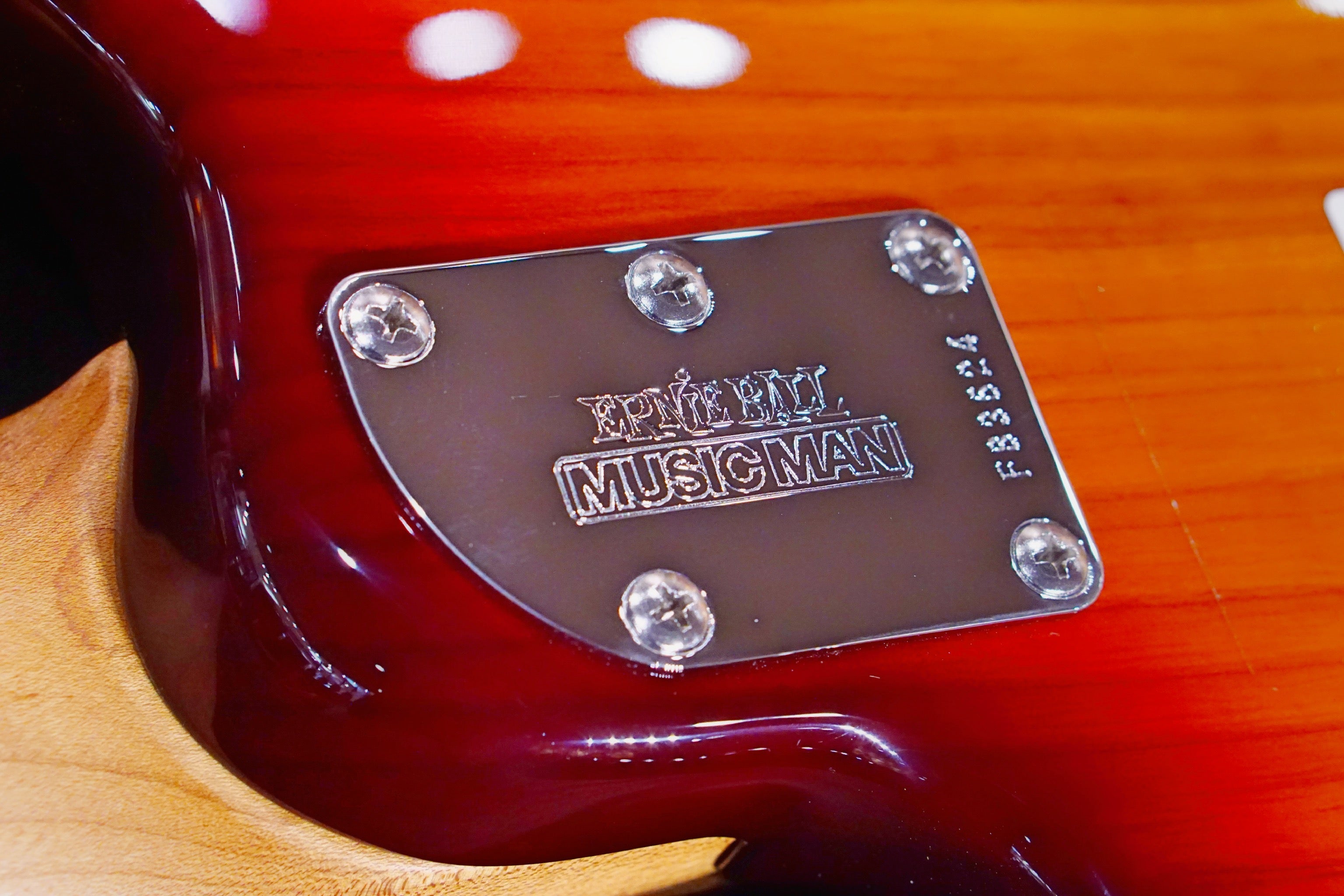 Ernie Ball Music Man StingRay 5 Special HH Bass Guitar - Burnt Amber with Maple Fingerboard F83624 - HIENDGUITAR Musicman bass