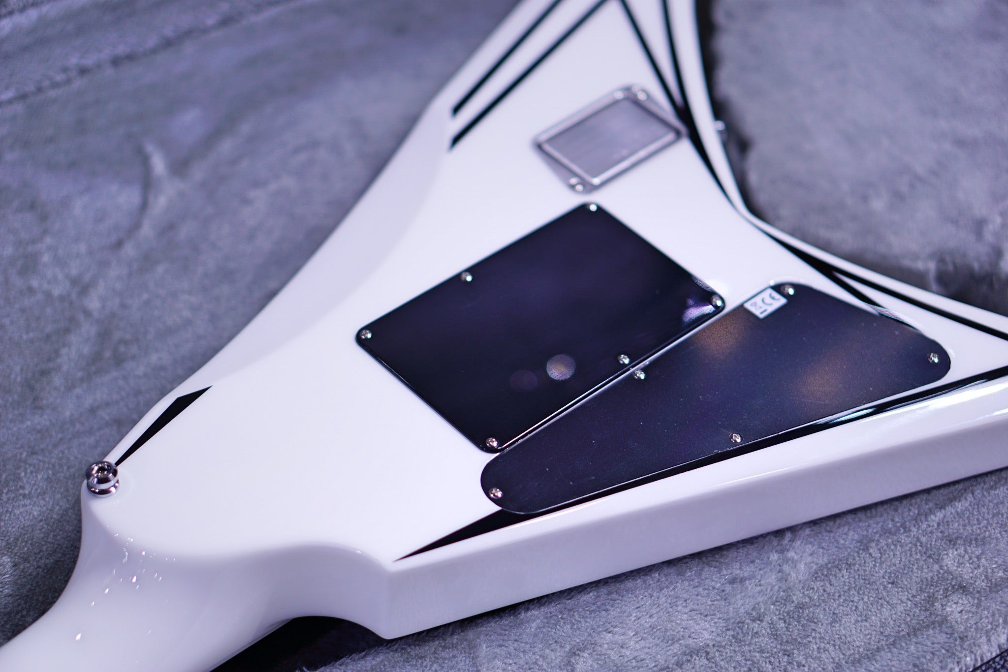 ESP E-II SV White Black Stripes ES5681213 - HIENDGUITAR E-II GUITAR