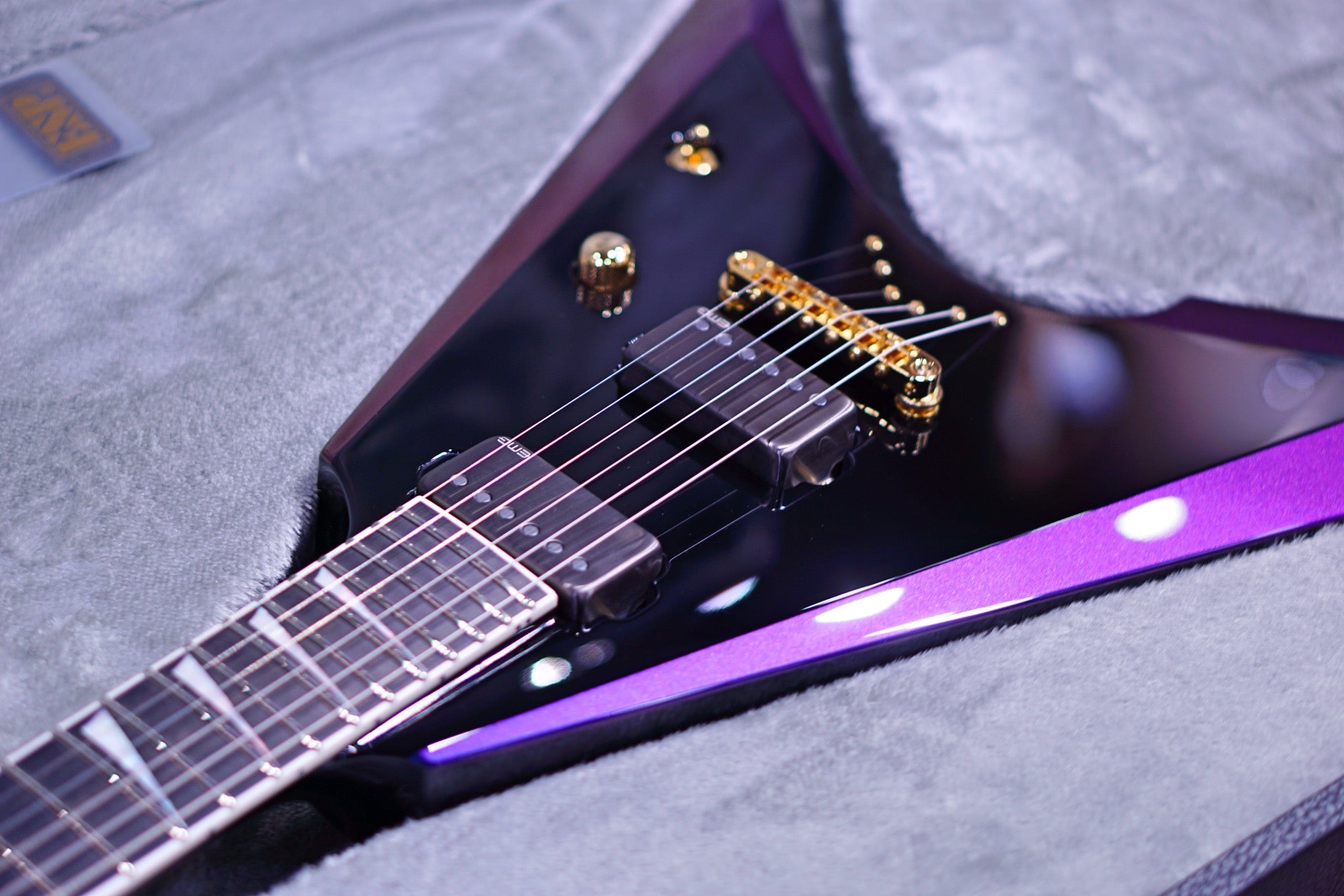 ESP-ARROW NT black w Andromeda E2741212 - HIENDGUITAR ESP GUITAR