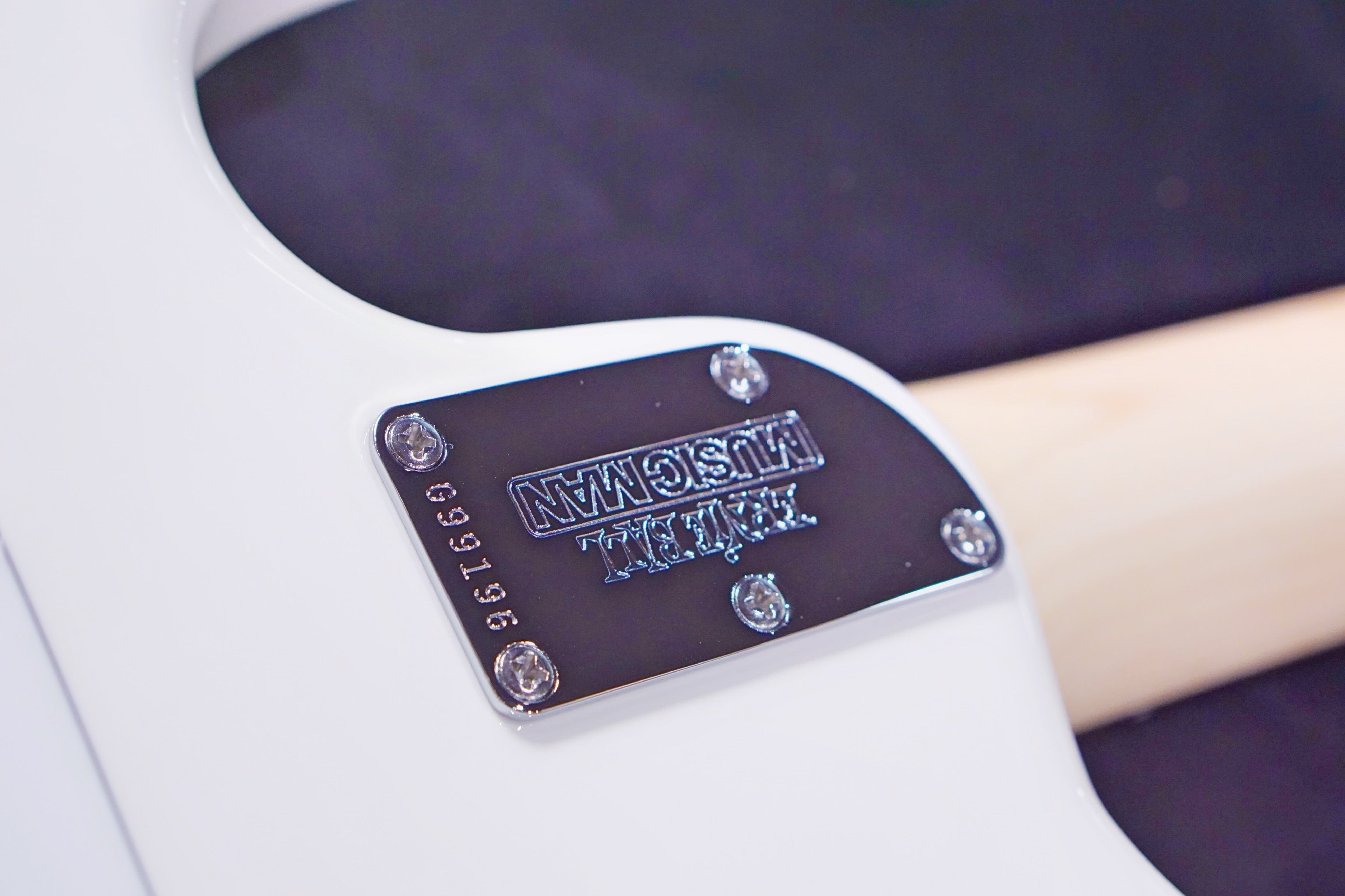 Ernie Ball Music Man Silhouette HSH Trem - White, Maple Fingerboard G99196 - HIENDGUITAR Musicman GUITAR