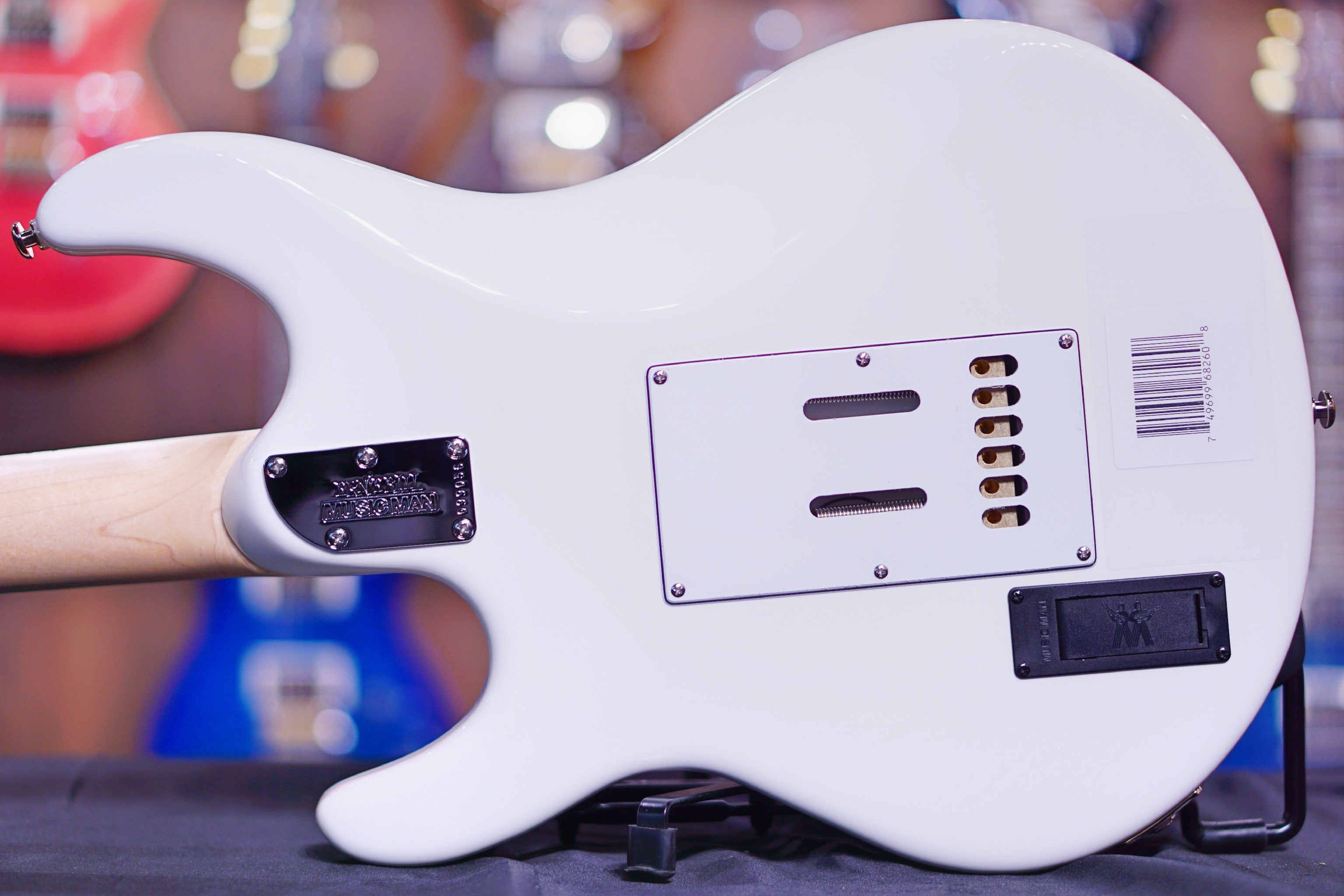 Ernie Ball Music Man Silhouette Special HSS Trem - White - Maple Matching Headstock - White G99056 - HIENDGUITAR Musicman GUITAR