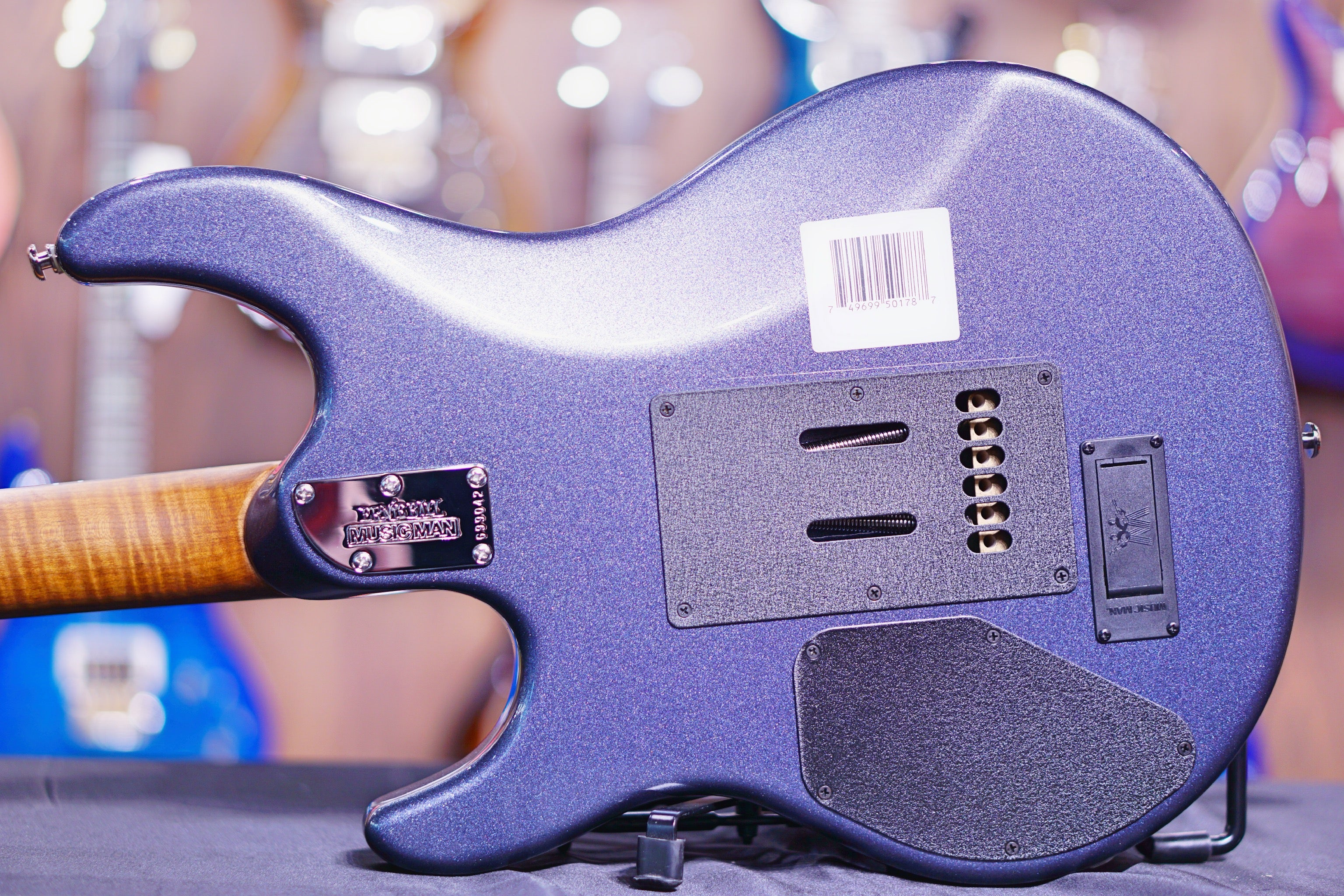 Ernie Ball Music Man Luke 3 HH - Bodhi Blue - Figured Roasted Maple/Rosewood G99042 - HIENDGUITAR Musicman GUITAR