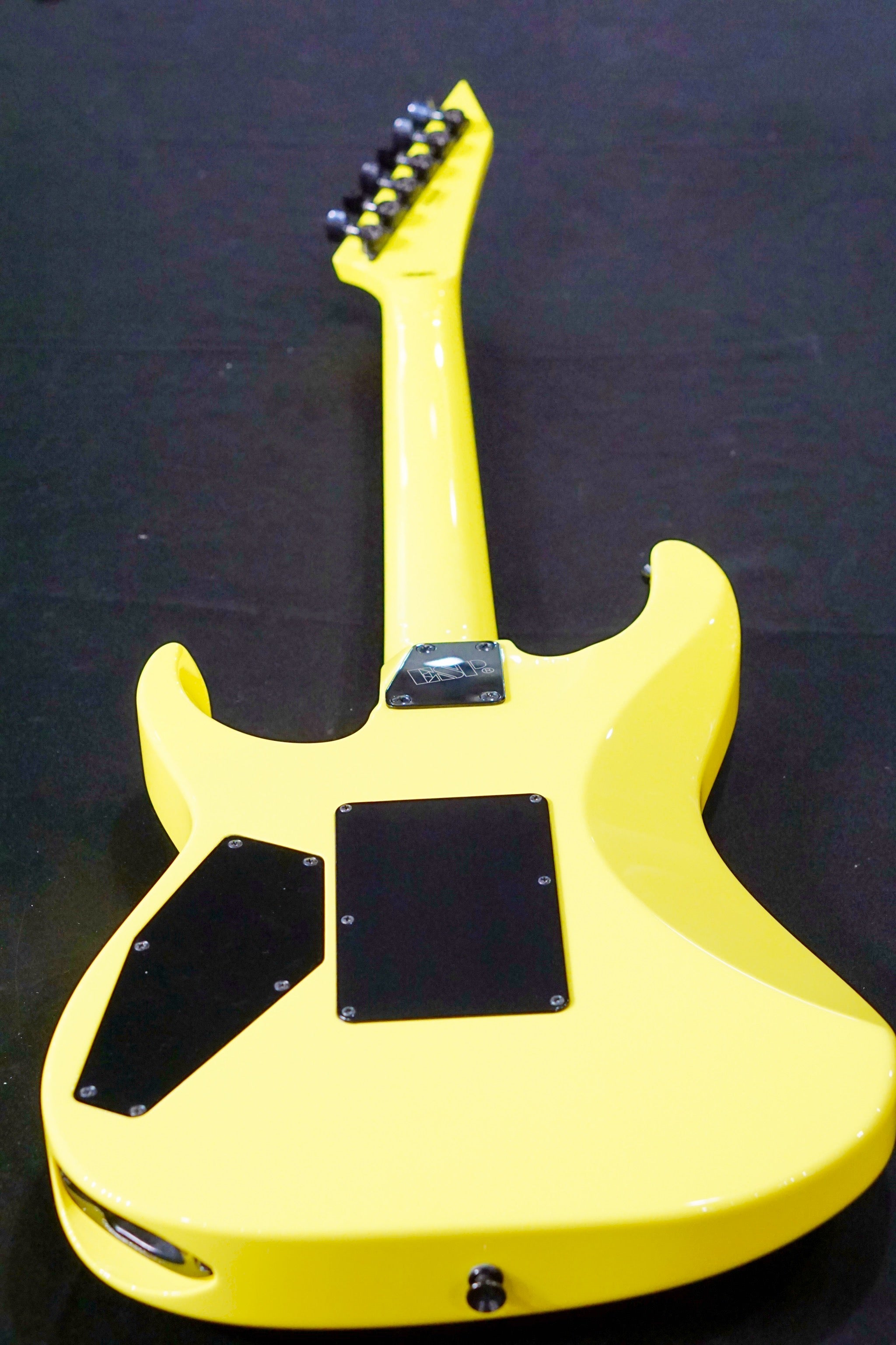 ESP ORIGINAL M-II DX/M w/EMG Brushed Black Neon Yellow E7601202 - HIENDGUITAR ESP GUITAR