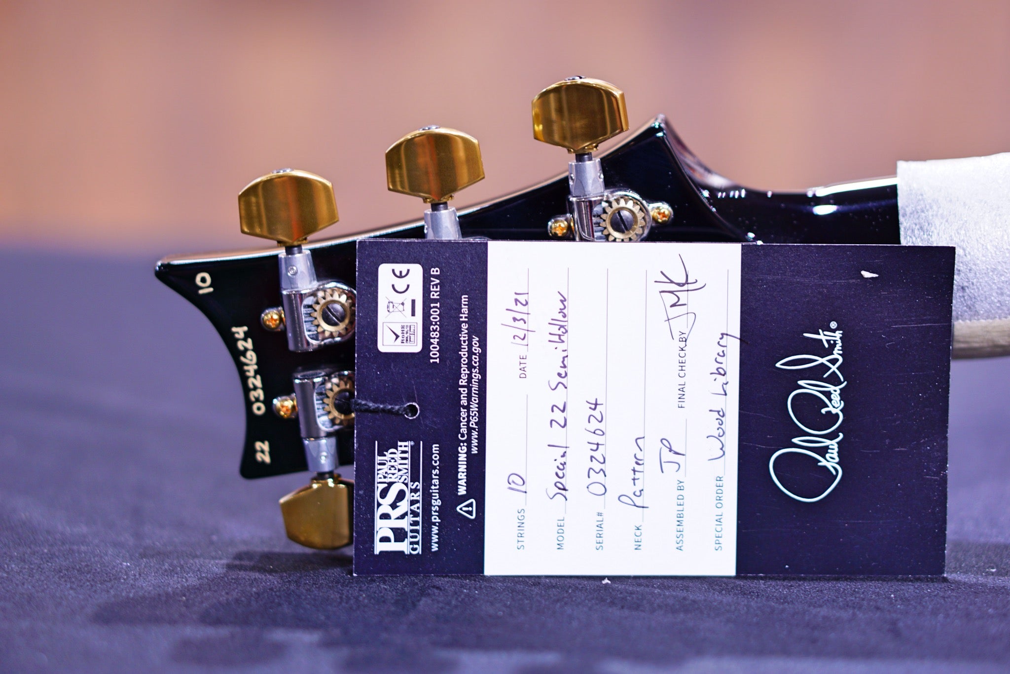 PRS Special 22 Semi-hollow wood library custom color 0324624 - HIENDGUITAR PRS GUITAR