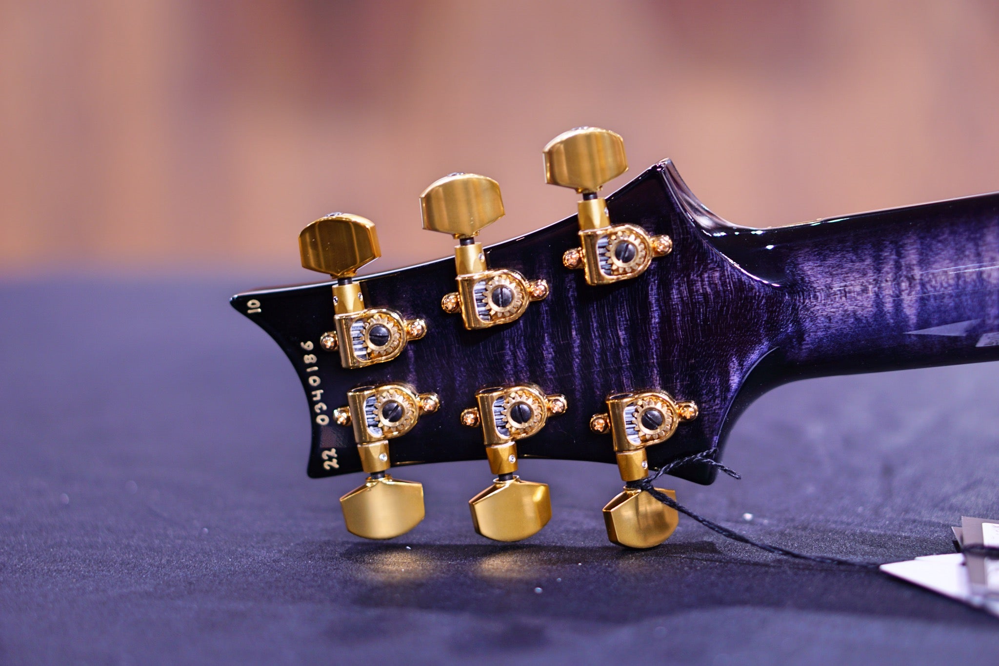 PRS Custom 24 Floyd wood library Purple Mist stained flame neck run 0340186 - HIENDGUITAR PRS GUITAR