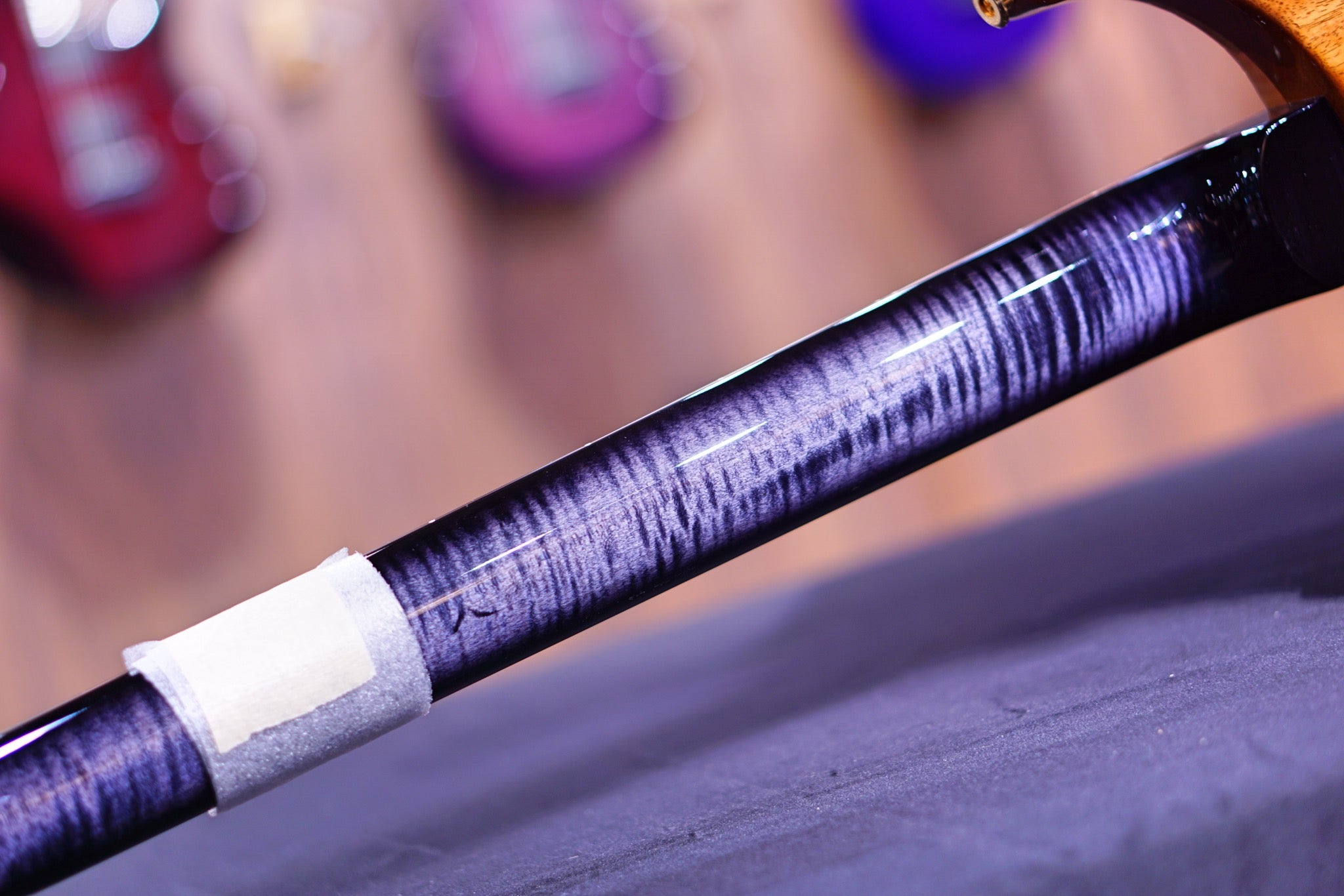 PRS Custom 24 Floyd wood library Purple Mist stained flame neck run 0340186 - HIENDGUITAR PRS GUITAR