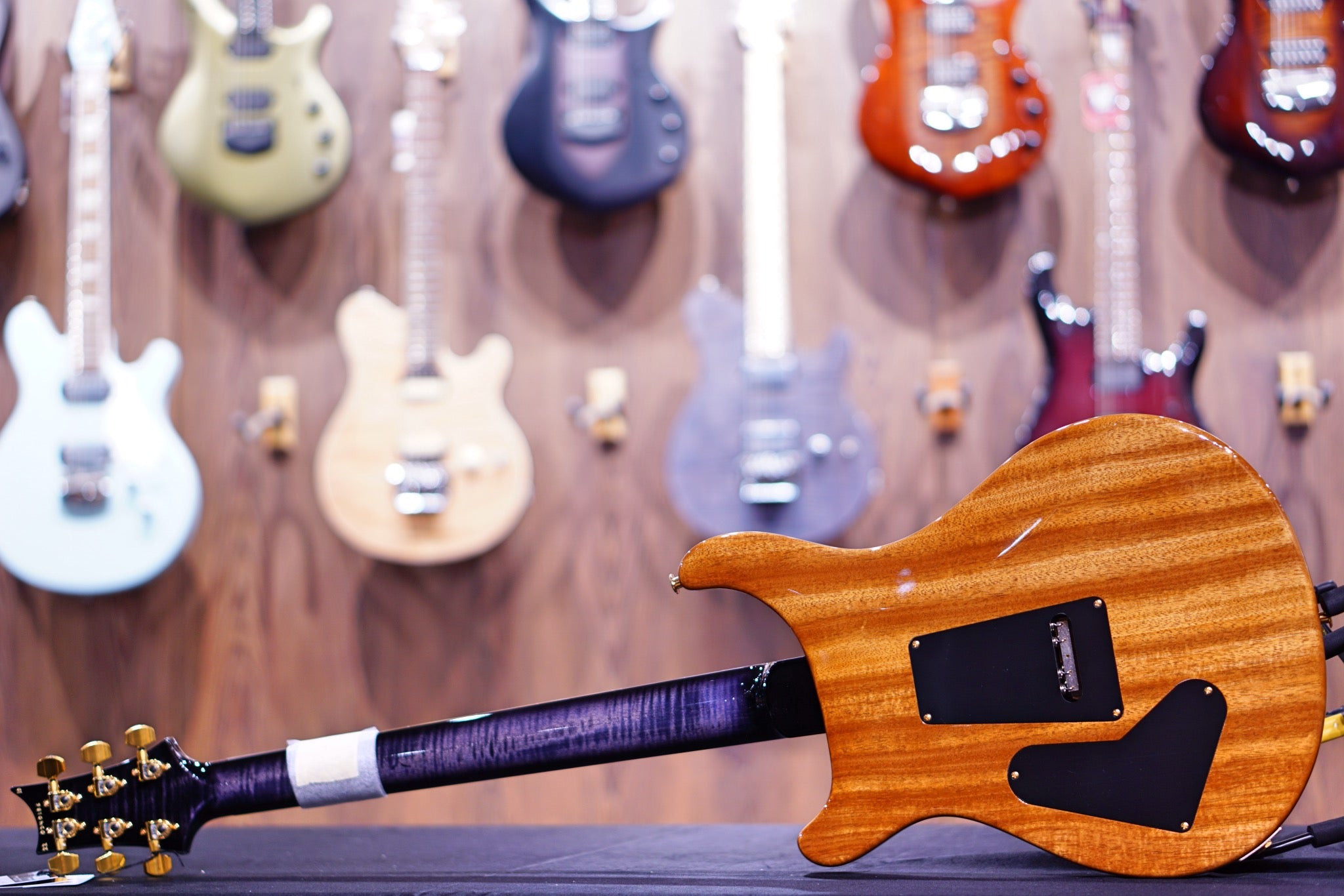 PRS Custom 24 Floyd wood library Purple Mist stained flame neck run 0340186 - HIENDGUITAR PRS GUITAR