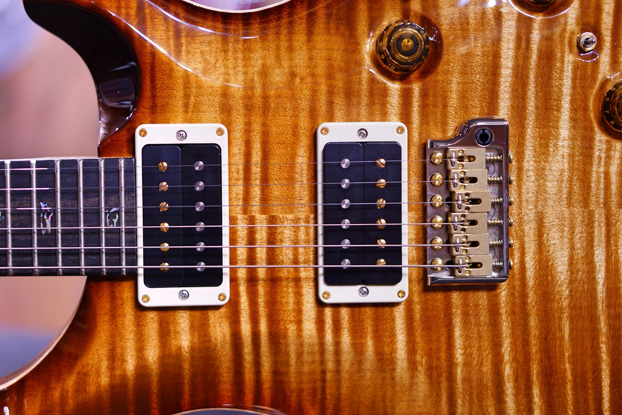 PRS Custom 24 Piezo wood library Copperhead Burst Torrefied maple neck run 0340149 - HIENDGUITAR PRS GUITAR