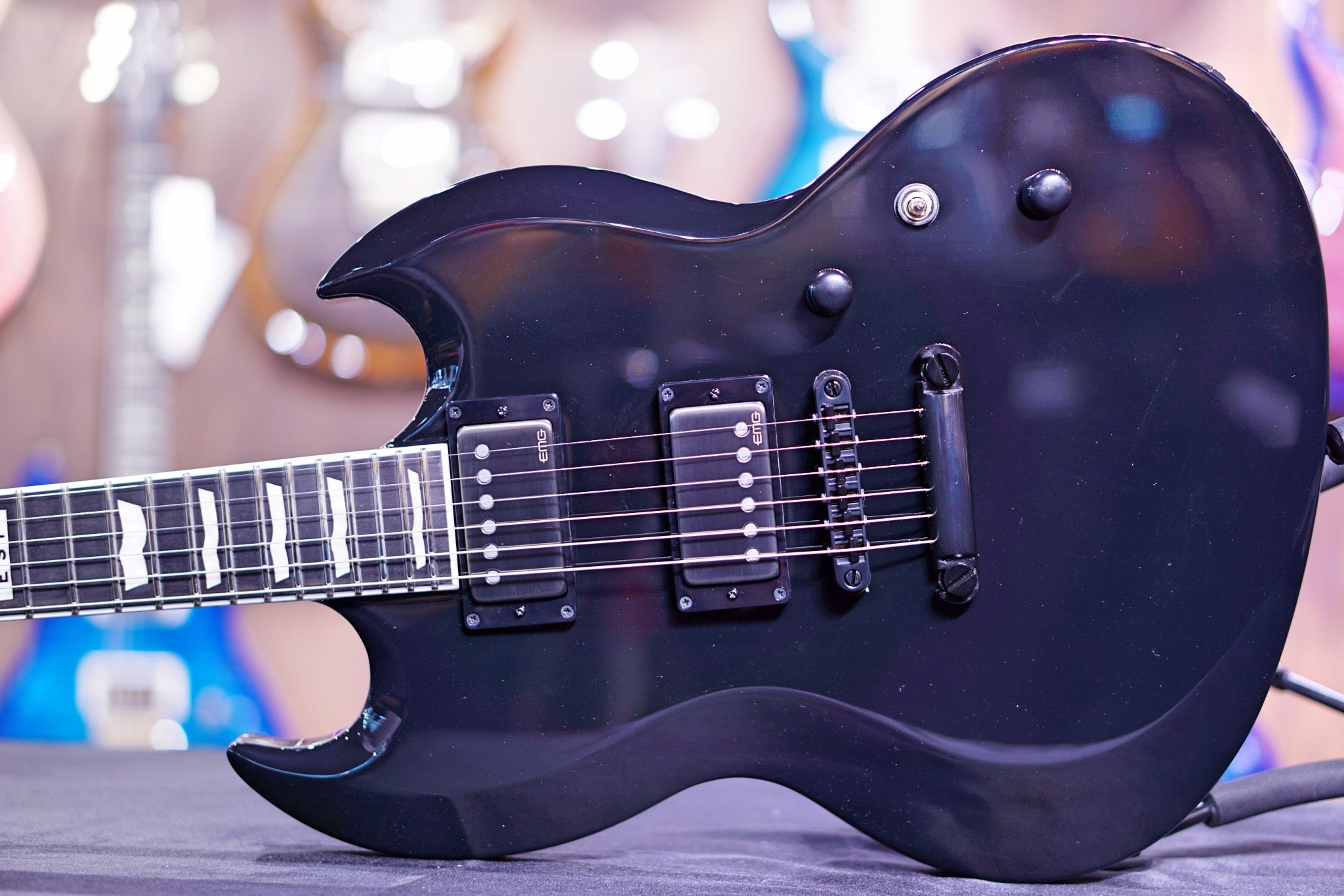 ESP E-II VIPER BLACK ES2917193 - HIENDGUITAR E-II GUITAR