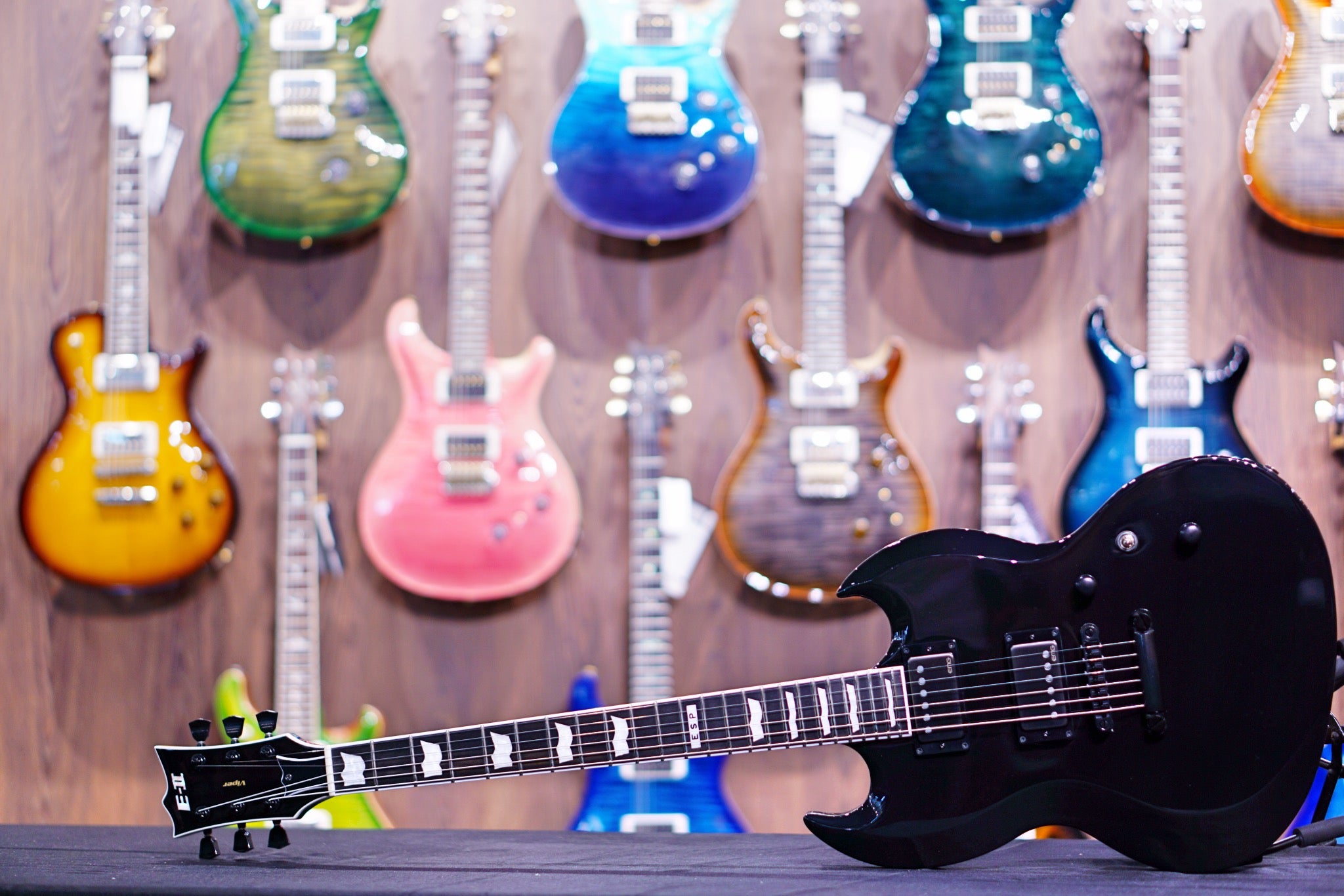 ESP E-II VIPER BLACK ES2917193 - HIENDGUITAR E-II GUITAR