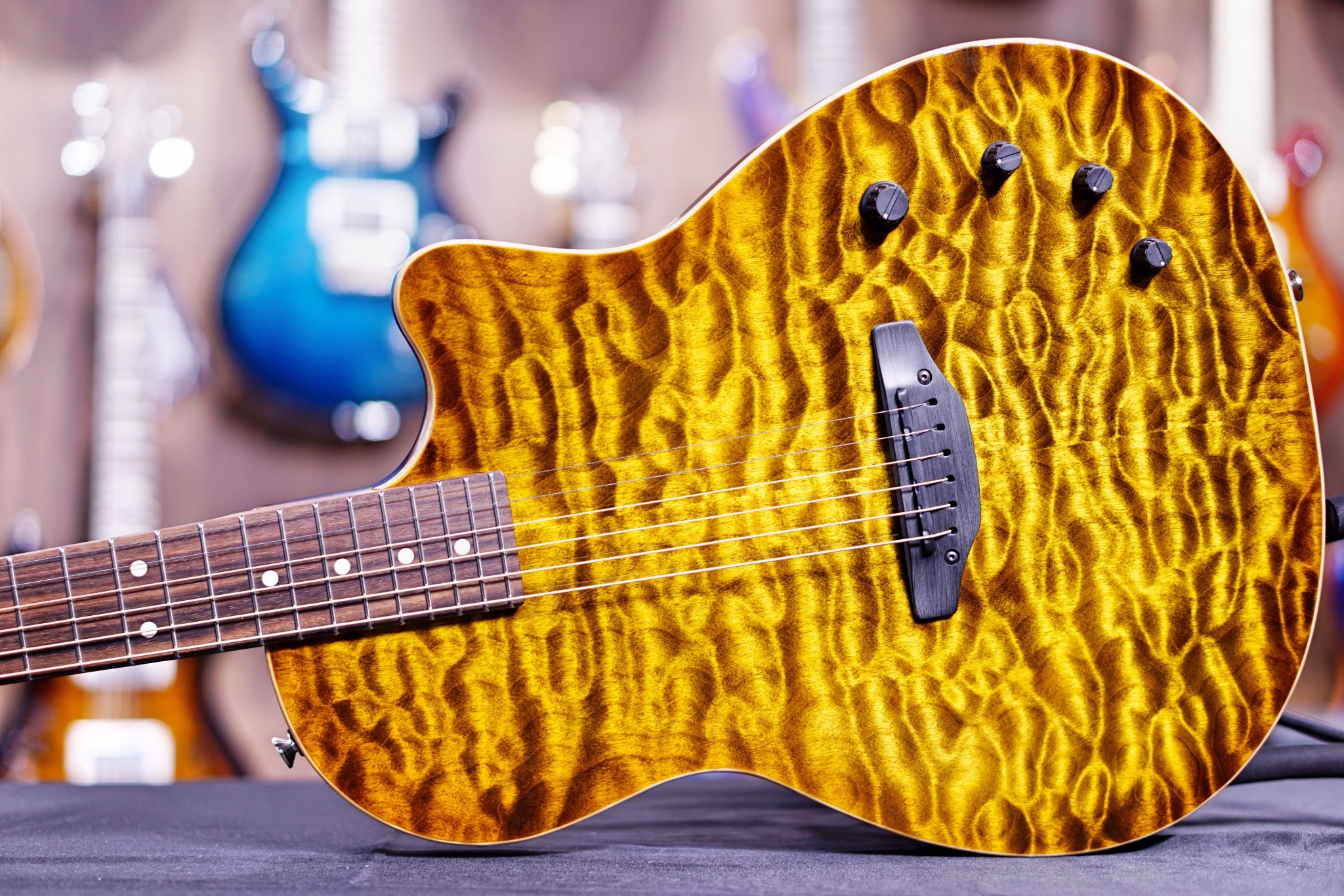 Tom Anderson Crowdster Deep Tobacco Fade with Binding 10-15-20P - HIENDGUITAR Anderson GUITAR