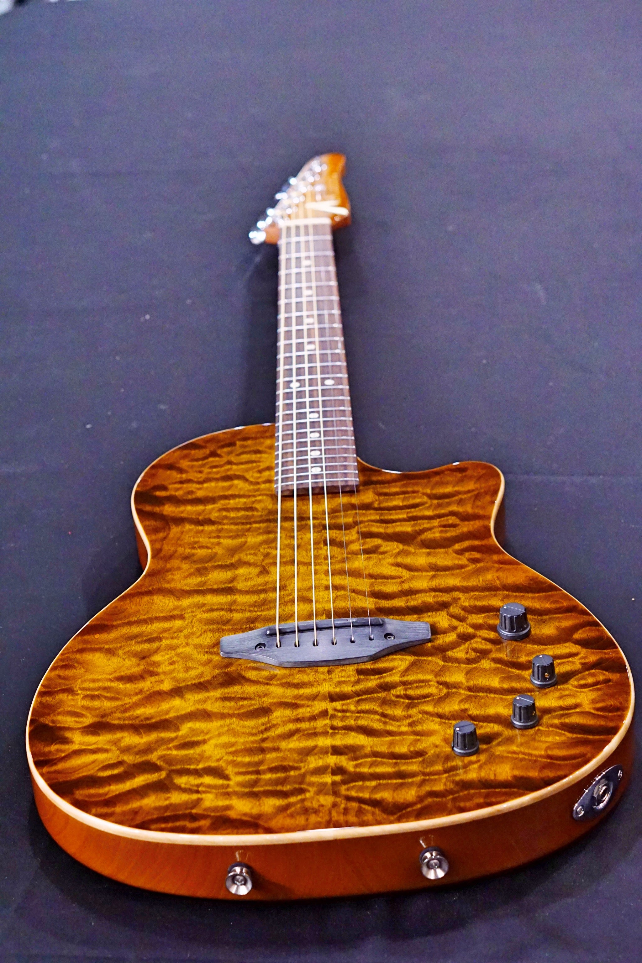 Tom Anderson Crowdster Deep Tobacco Fade with Binding 10-15-20P - HIENDGUITAR Anderson GUITAR