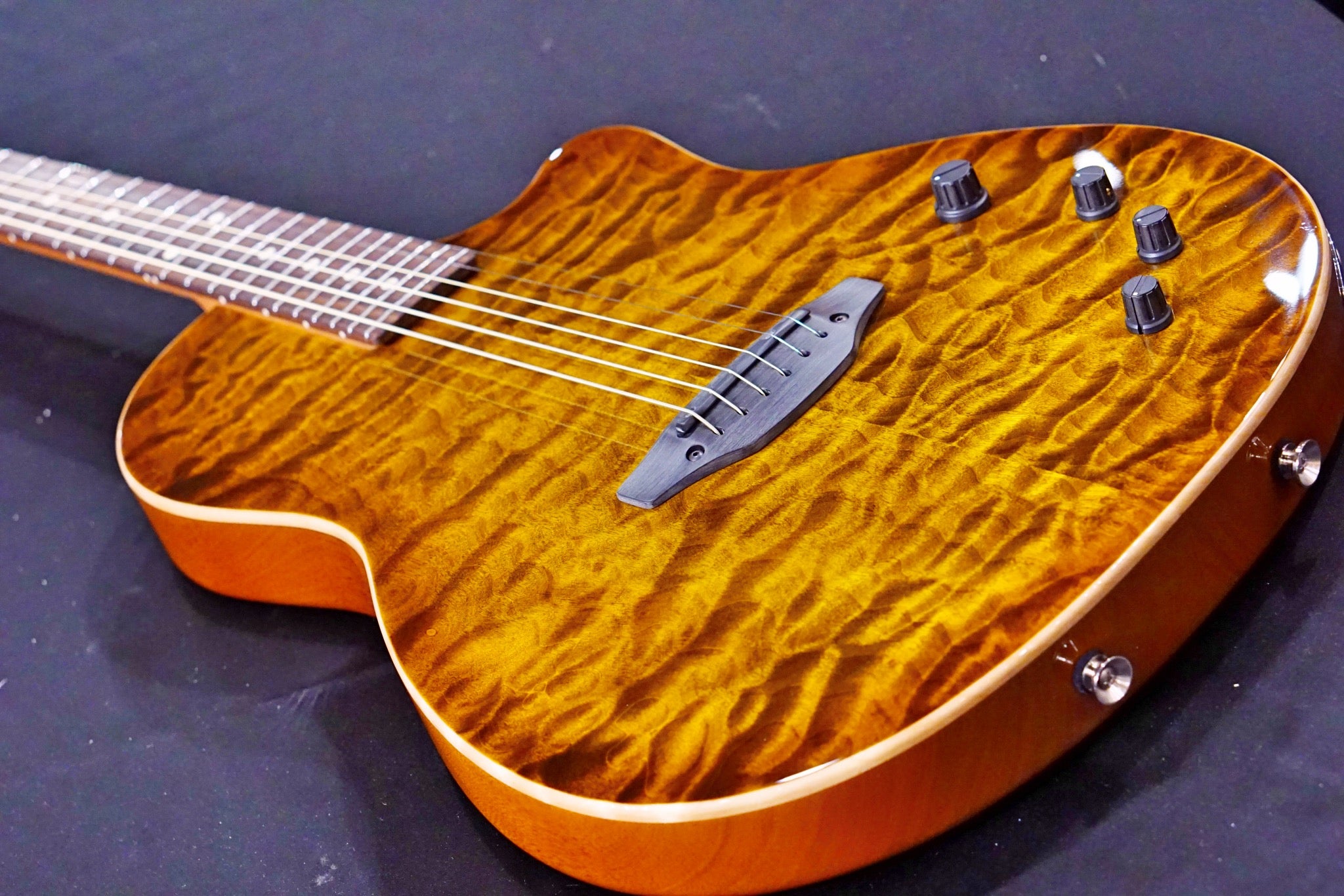 Tom Anderson Crowdster Deep Tobacco Fade with Binding 10-15-20P - HIENDGUITAR Anderson GUITAR