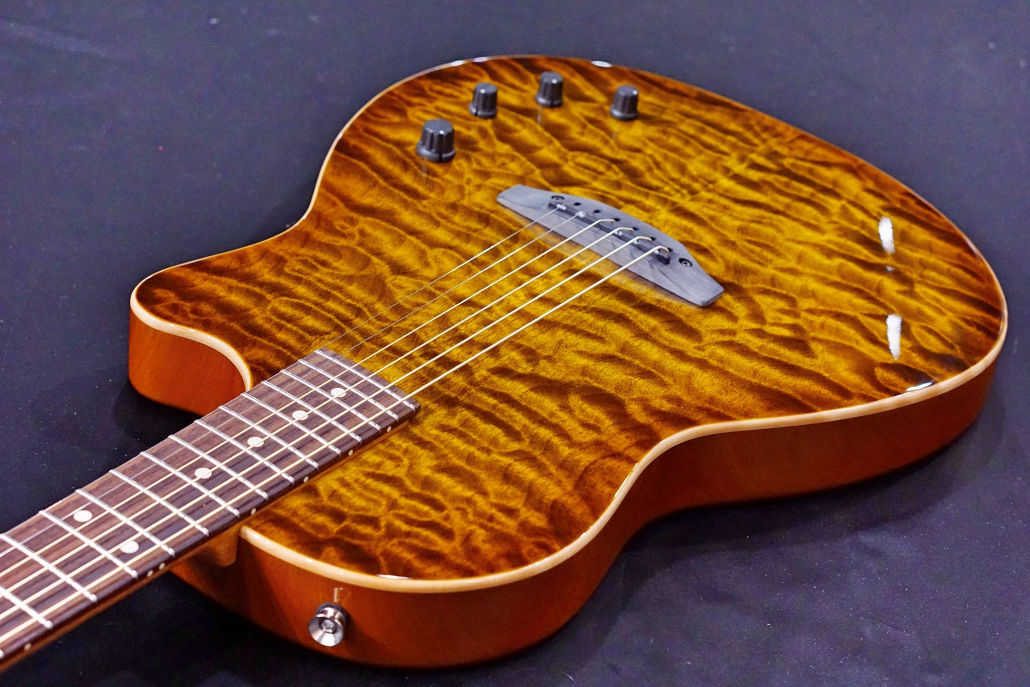 Tom Anderson Crowdster Deep Tobacco Fade with Binding 10-15-20P - HIENDGUITAR Anderson GUITAR