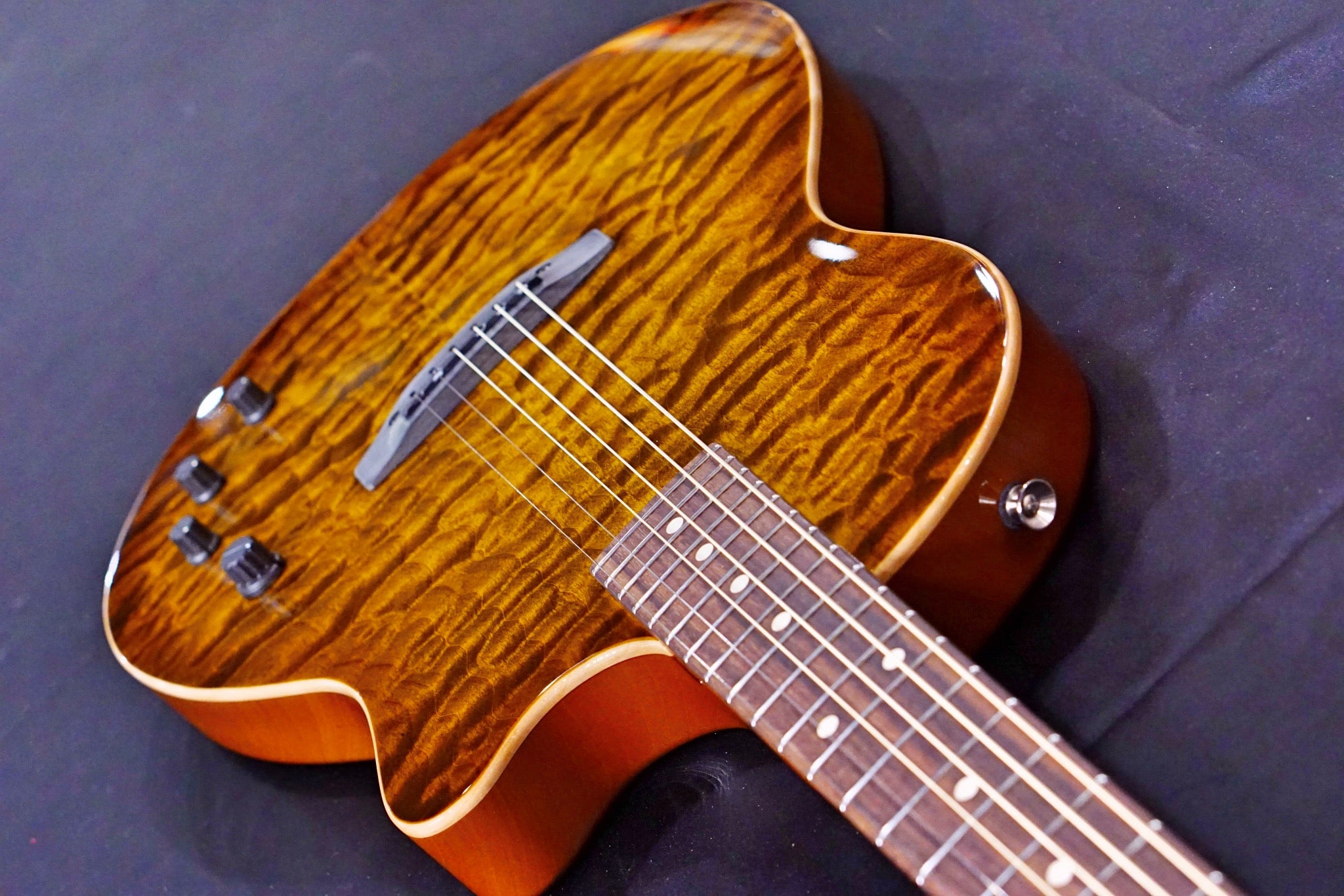 Tom Anderson Crowdster Deep Tobacco Fade with Binding 10-15-20P - HIENDGUITAR Anderson GUITAR