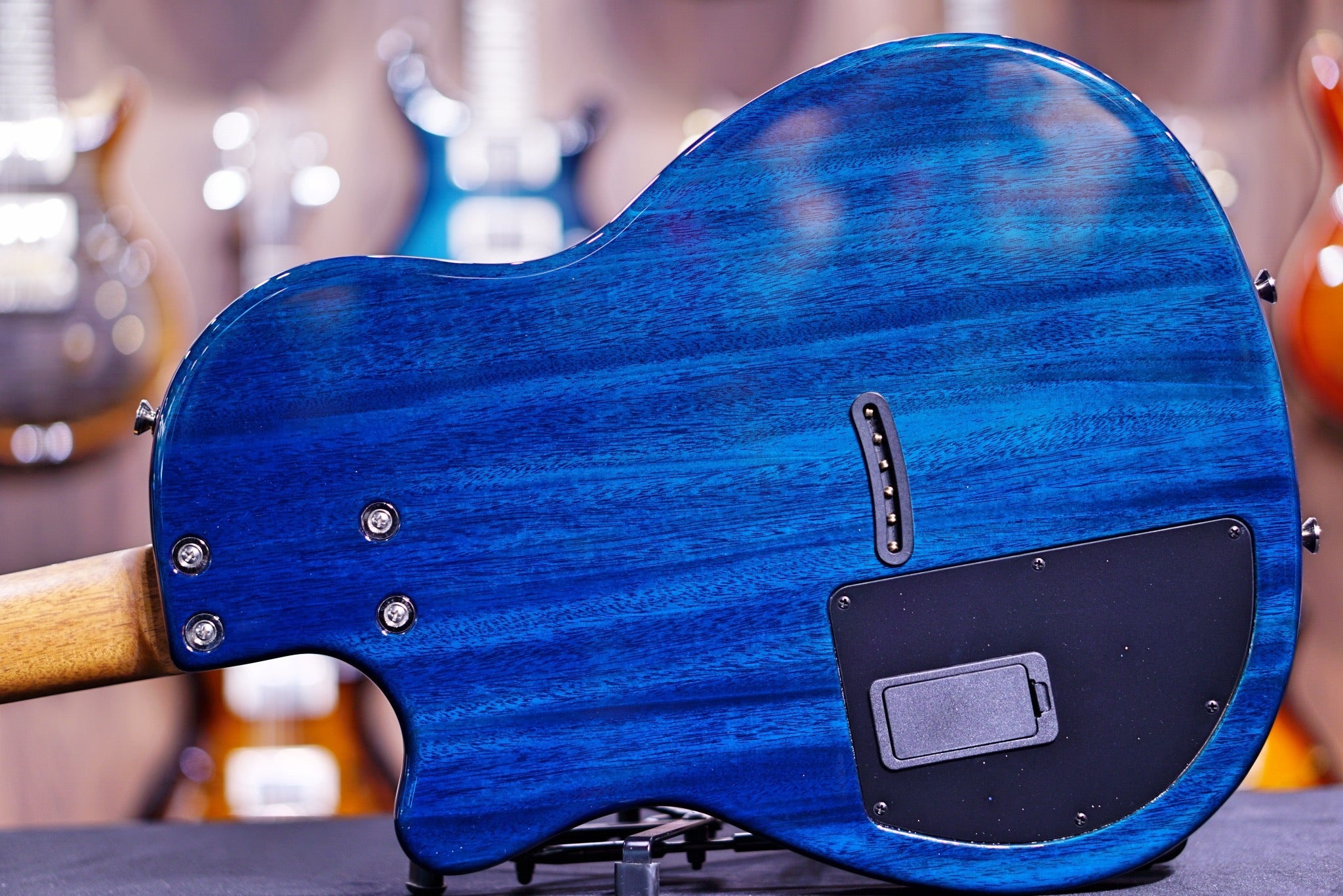 Tom Anderson Crowdster Bora Blue Surf with Binding 09-21-20N - HIENDGUITAR Anderson GUITAR