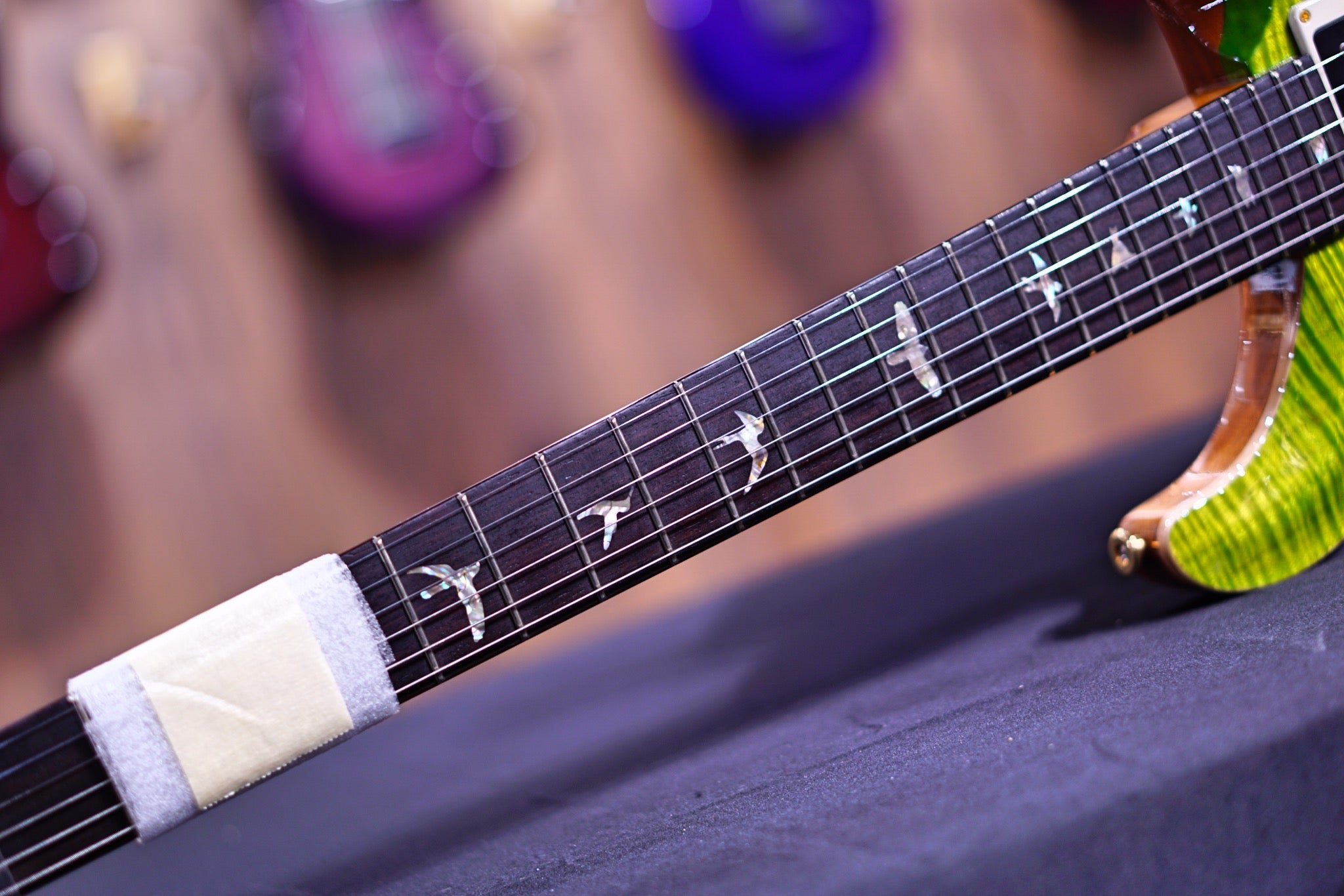 PRS 35th Anniversary Custom 24 - green fade 10top Thin Neck 0339366 - HIENDGUITAR PRS GUITAR