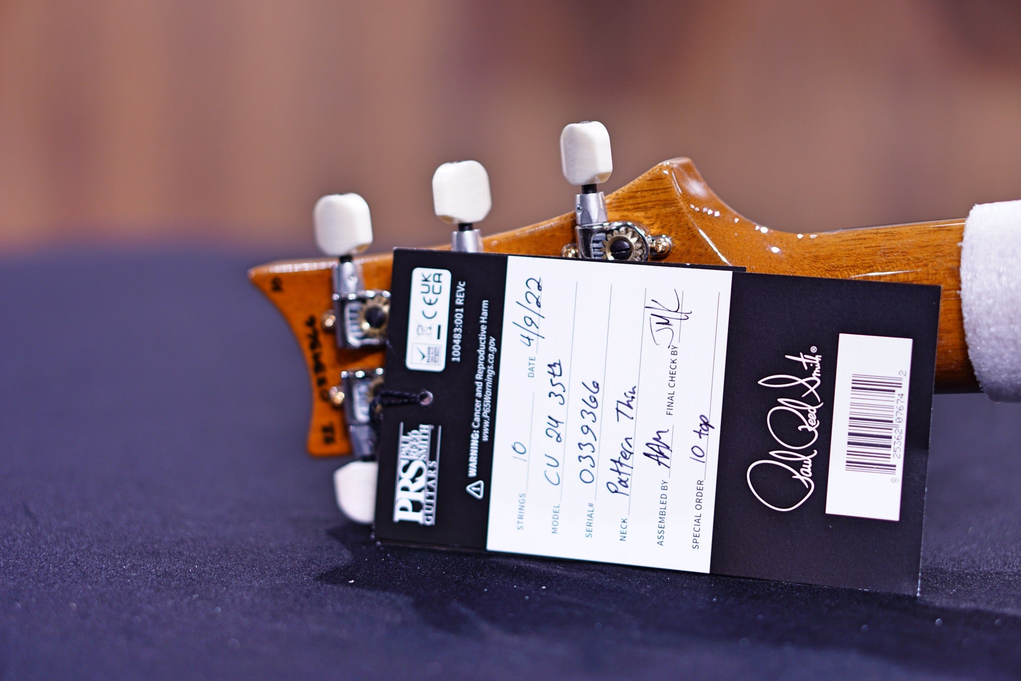 PRS 35th Anniversary Custom 24 - green fade 10top Thin Neck 0339366 - HIENDGUITAR PRS GUITAR