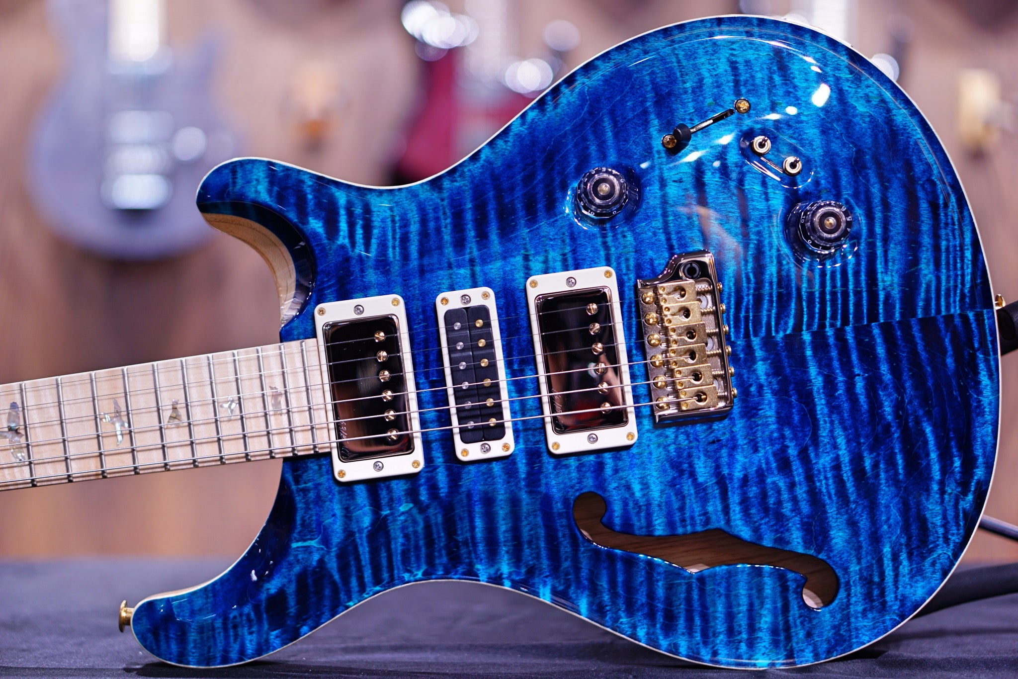 PRS Special 22 Semi hollow wood library Aquamarine 0338128 - HIENDGUITAR PRS GUITAR