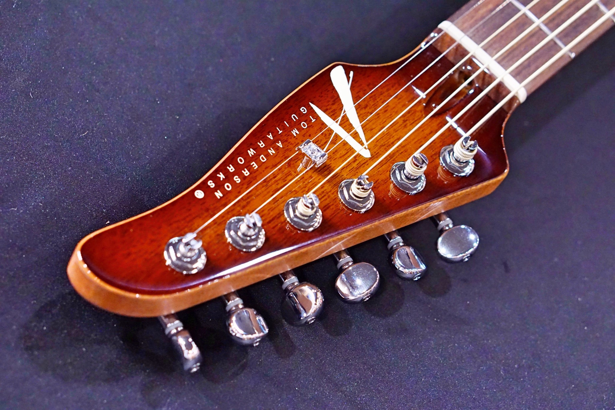 Tom Anderson Crowdster Natural Mocha Burst with Binding 10-06-20N - HIENDGUITAR Anderson GUITAR