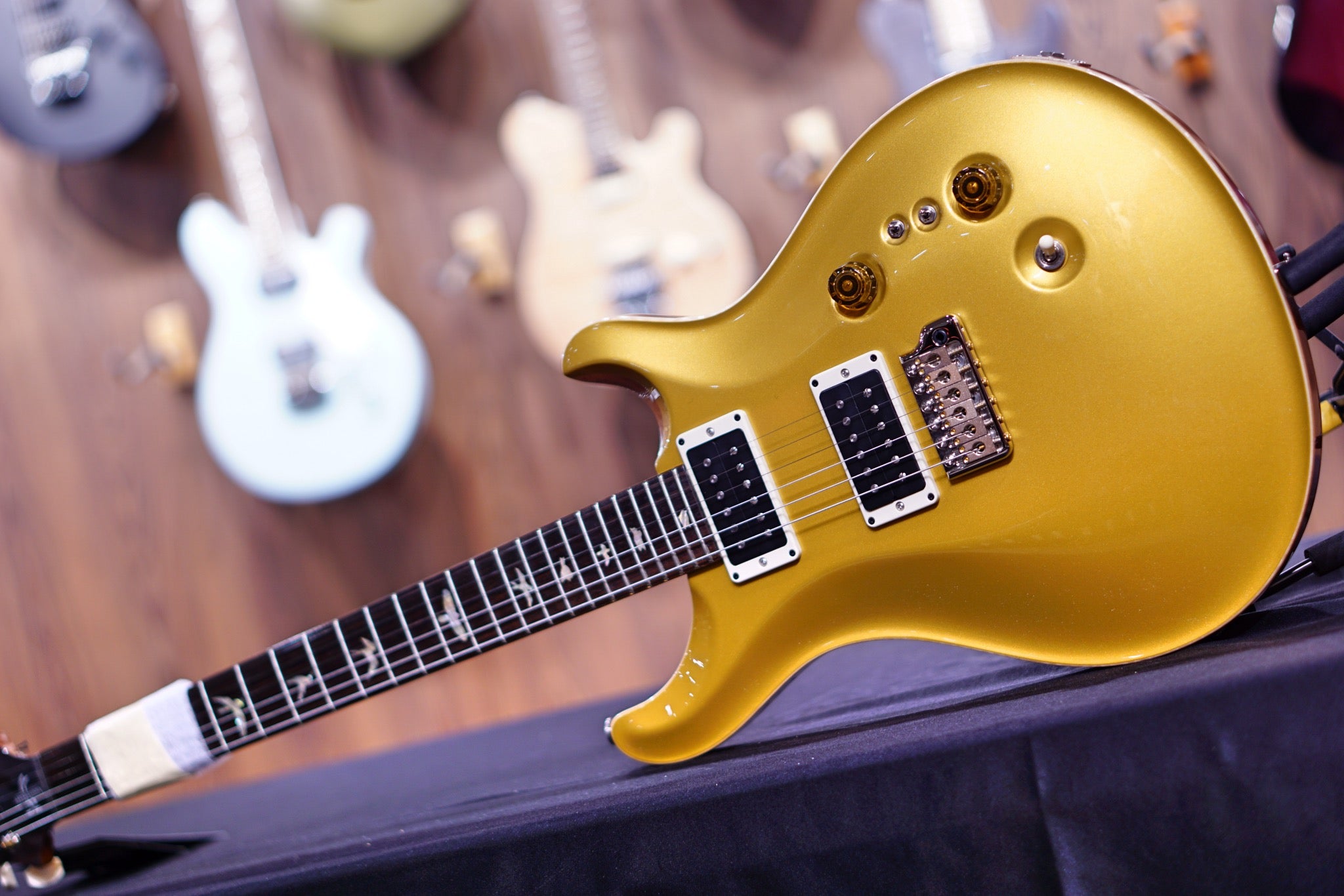 PRS 35th Anniversary Custom 24 - Gold Top with Pattern Thin Neck 0336113 - HIENDGUITAR PRS GUITAR