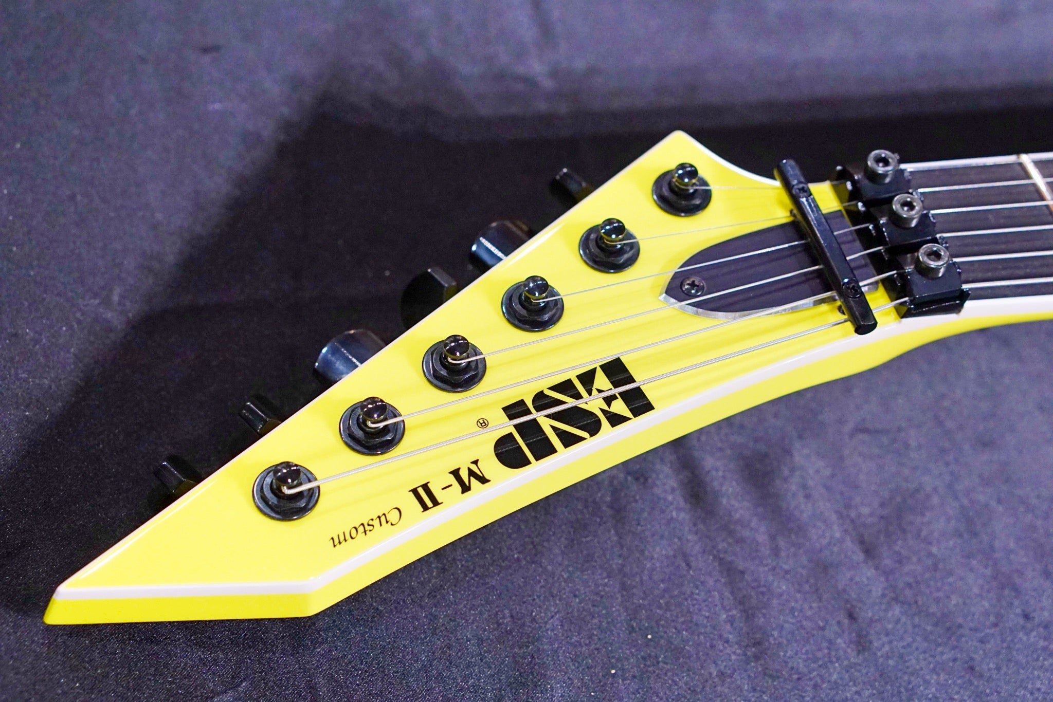 ESP Original M-II CTM Neon Yellow E3221202 - HIENDGUITAR ESP GUITAR