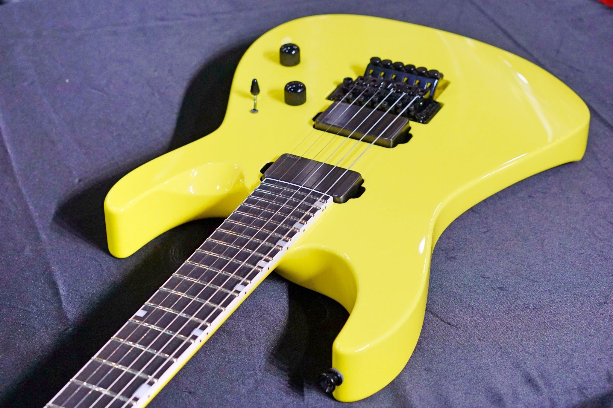 ESP Original M-II CTM Neon Yellow E3221202 - HIENDGUITAR ESP GUITAR