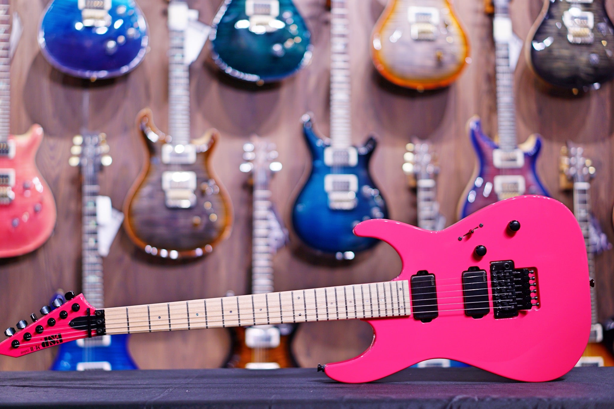 ESP ORIGINAL M-II DX/M Neon Pink E2370202 - HIENDGUITAR ESP GUITAR