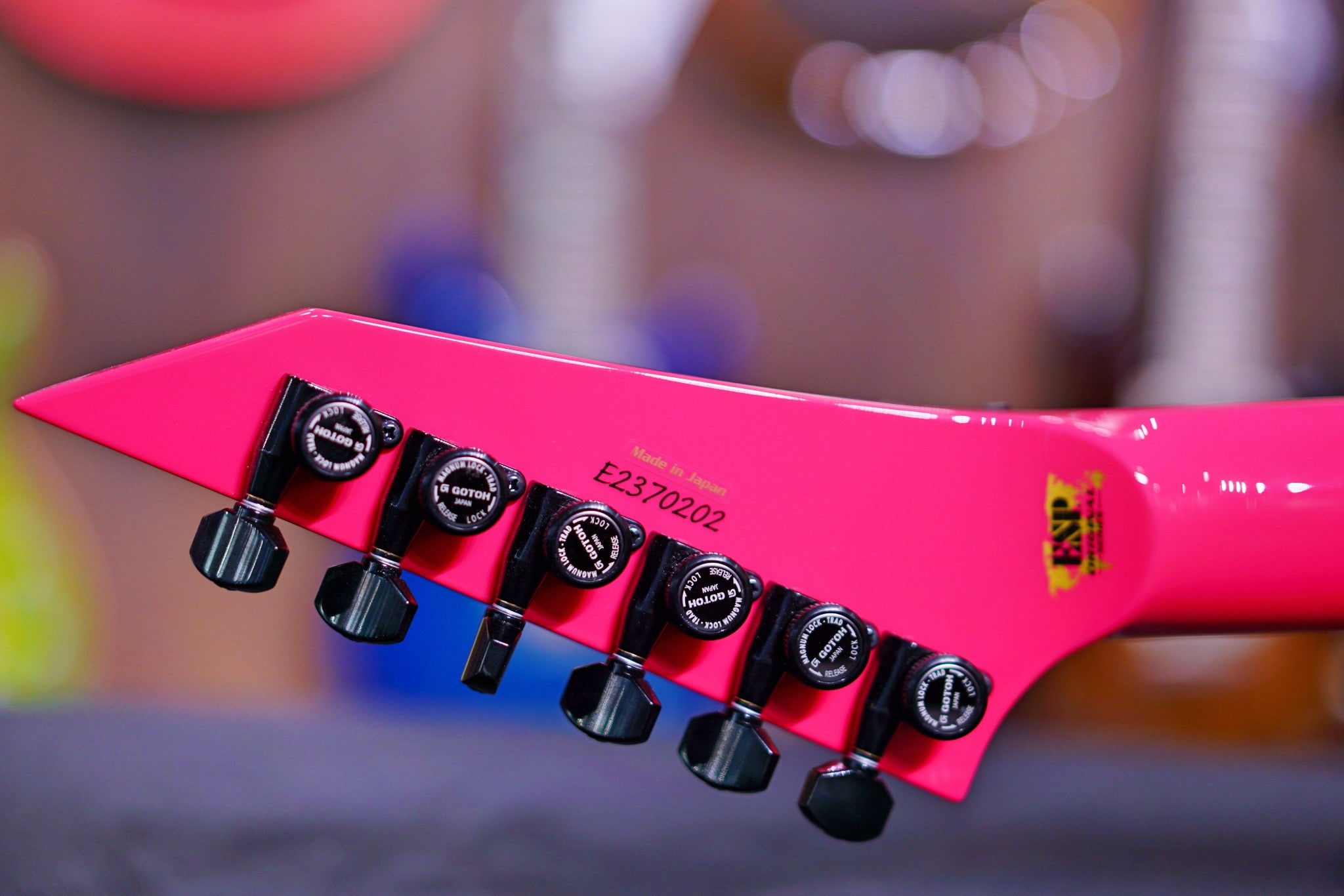 ESP ORIGINAL M-II DX/M Neon Pink E2370202 - HIENDGUITAR ESP GUITAR