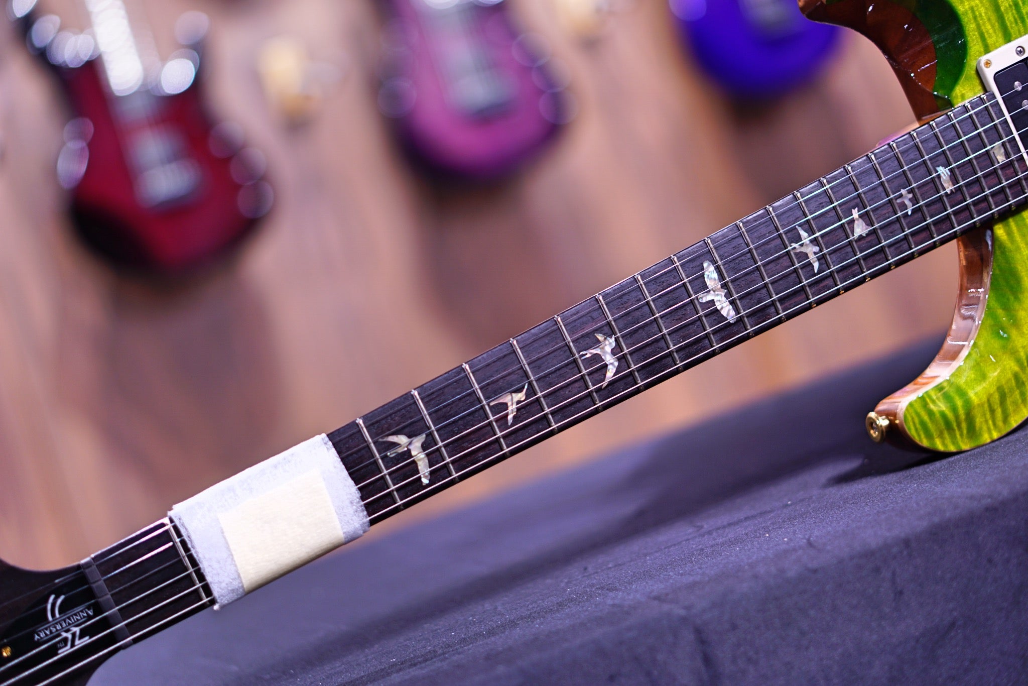 PRS 35th Anniversary Custom 24 - green fade 10top Regular Neck 0338982 - HIENDGUITAR PRS GUITAR