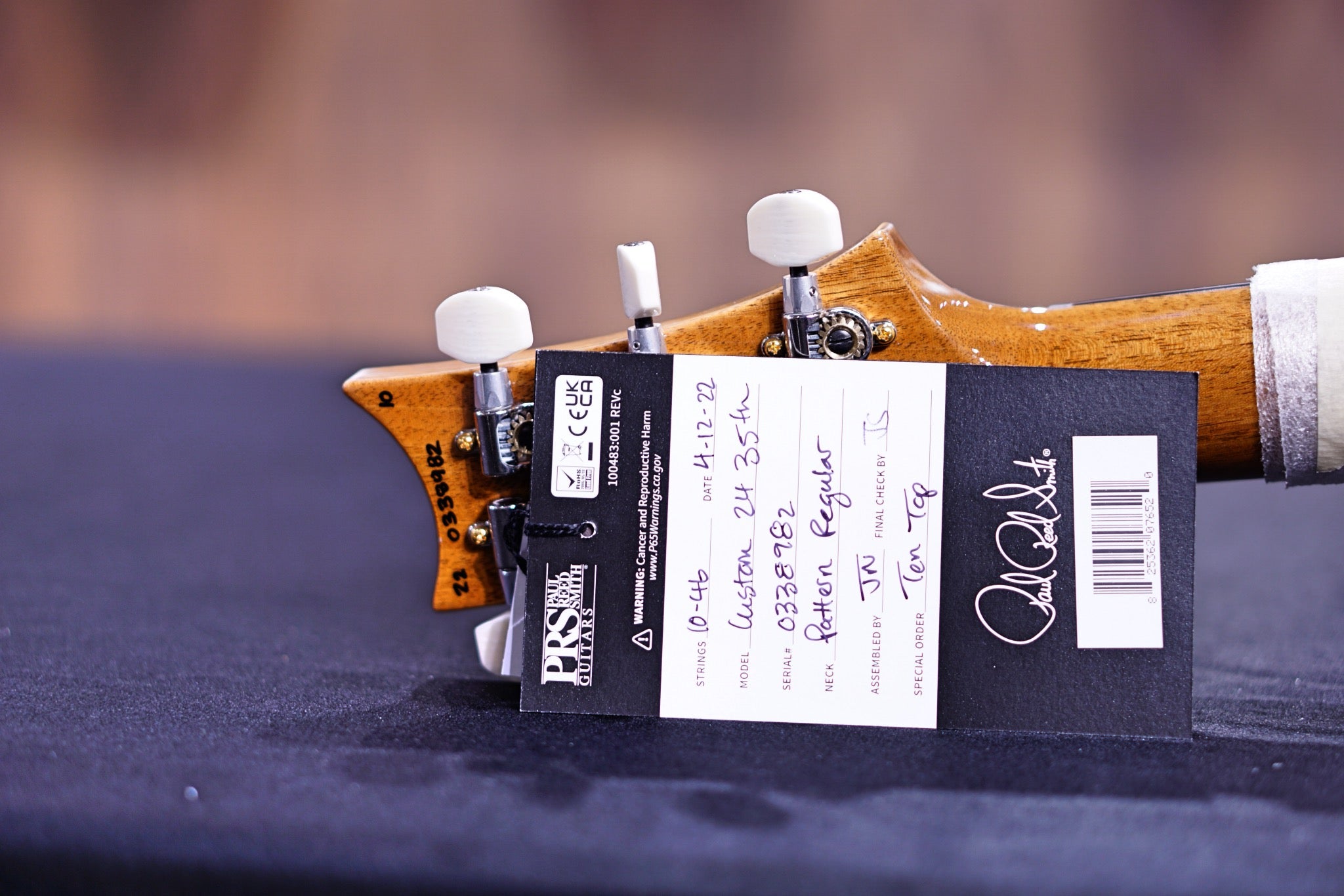 PRS 35th Anniversary Custom 24 - green fade 10top Regular Neck 0338982 - HIENDGUITAR PRS GUITAR