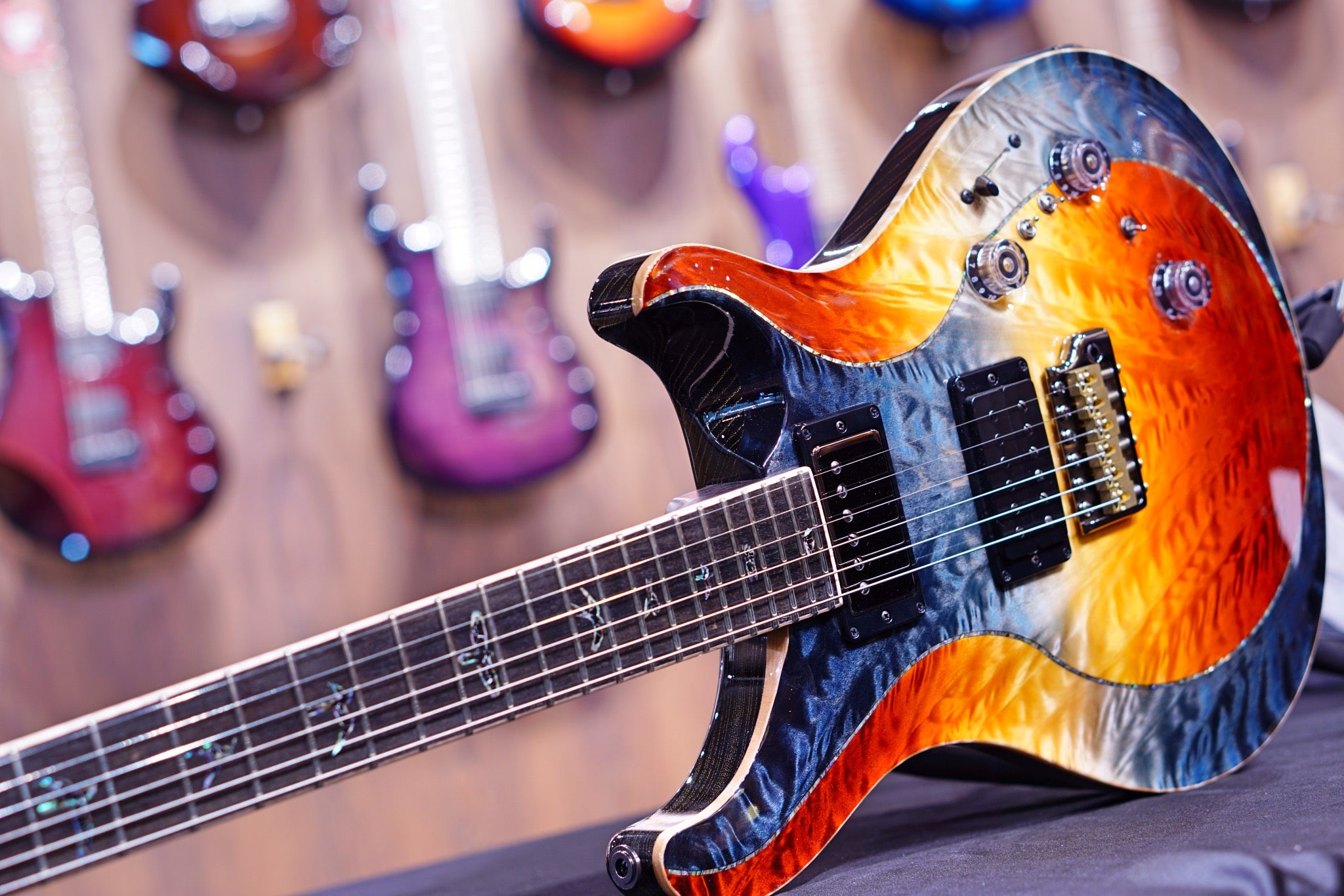 PRS Privatestock 24-08 piezo galaxy fade #9511 - HIENDGUITAR PRS GUITAR