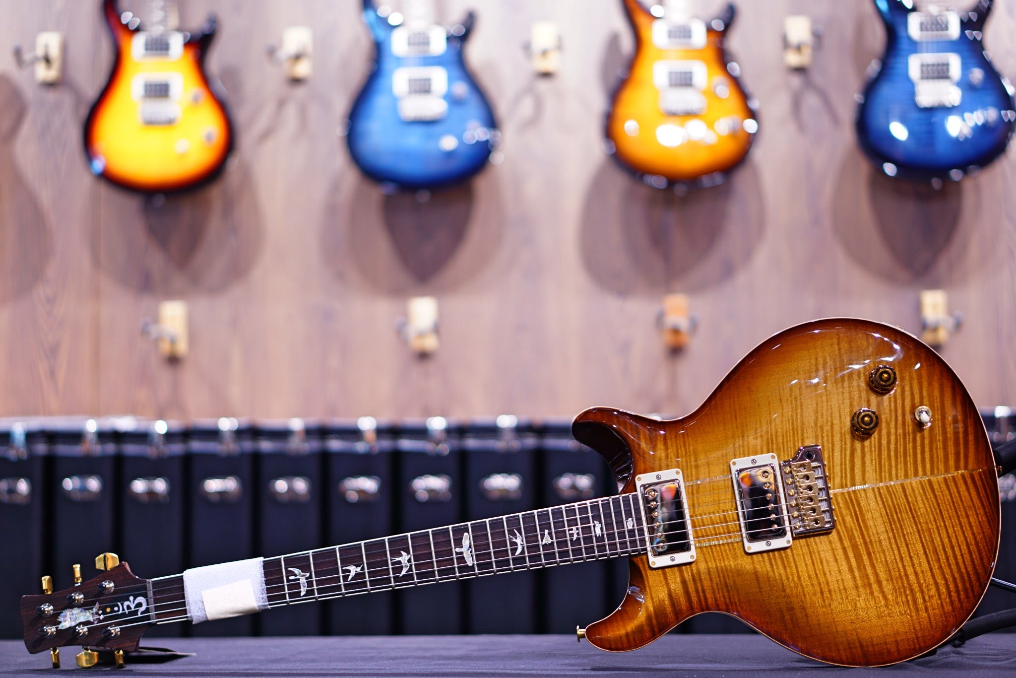 PRS Santana core run burnt almond 10 top 0345834 - HIENDGUITAR PRS GUITAR