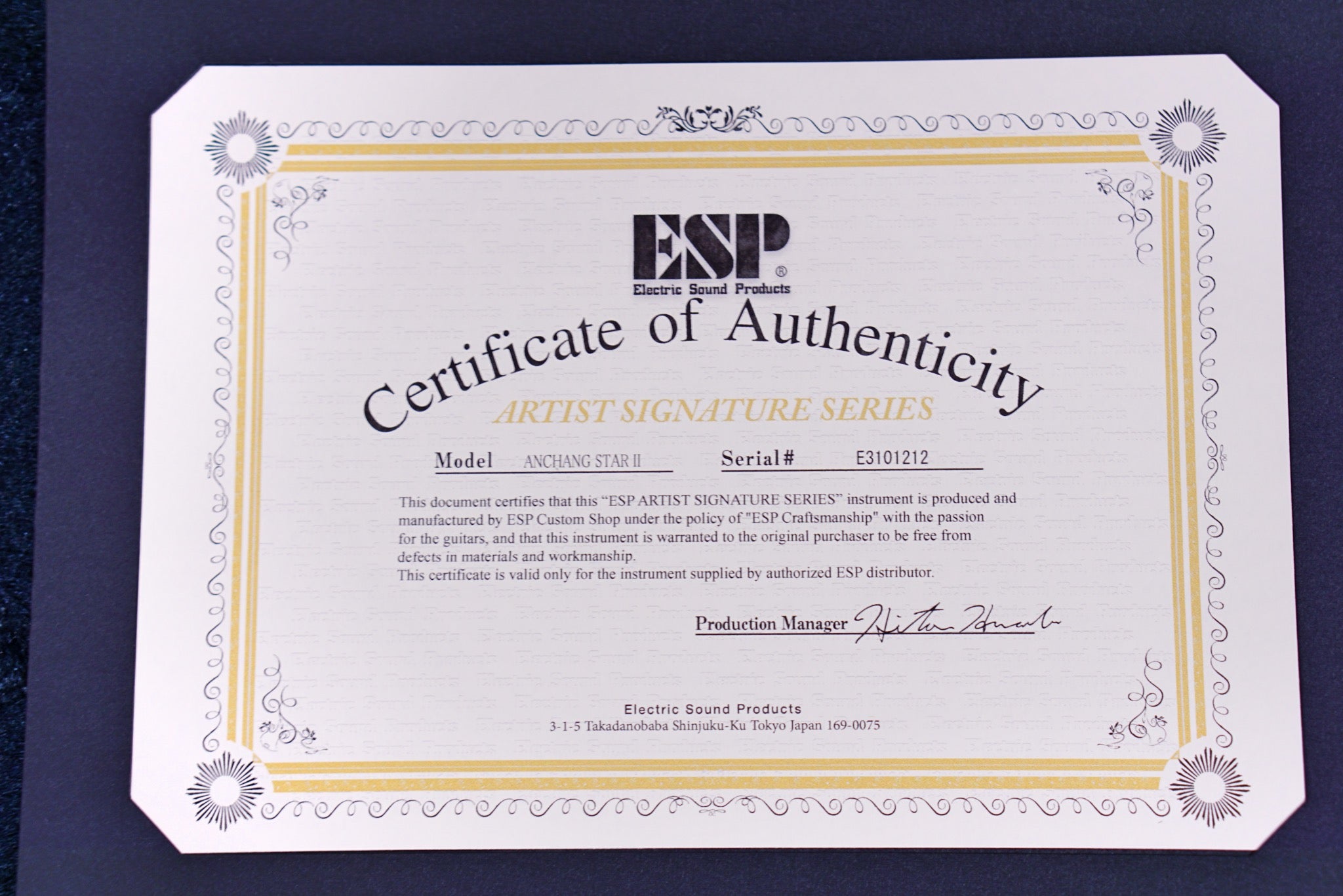 ESP ANCHANG STAR-II E3101212 - HIENDGUITAR ESP GUITAR