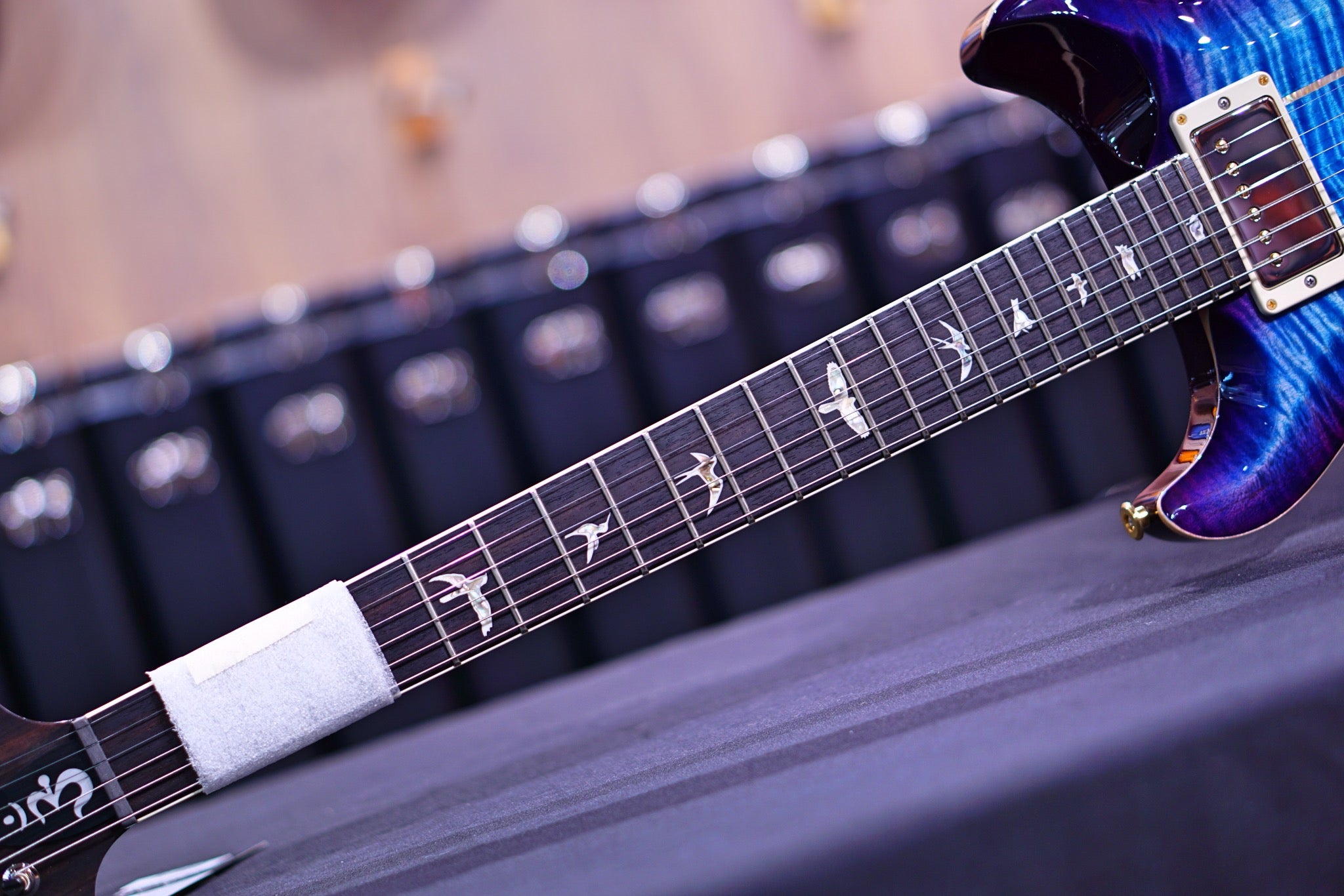 PRS Santana core run Aquableux w/Purple Burst 10 top 0343273 - HIENDGUITAR PRS GUITAR