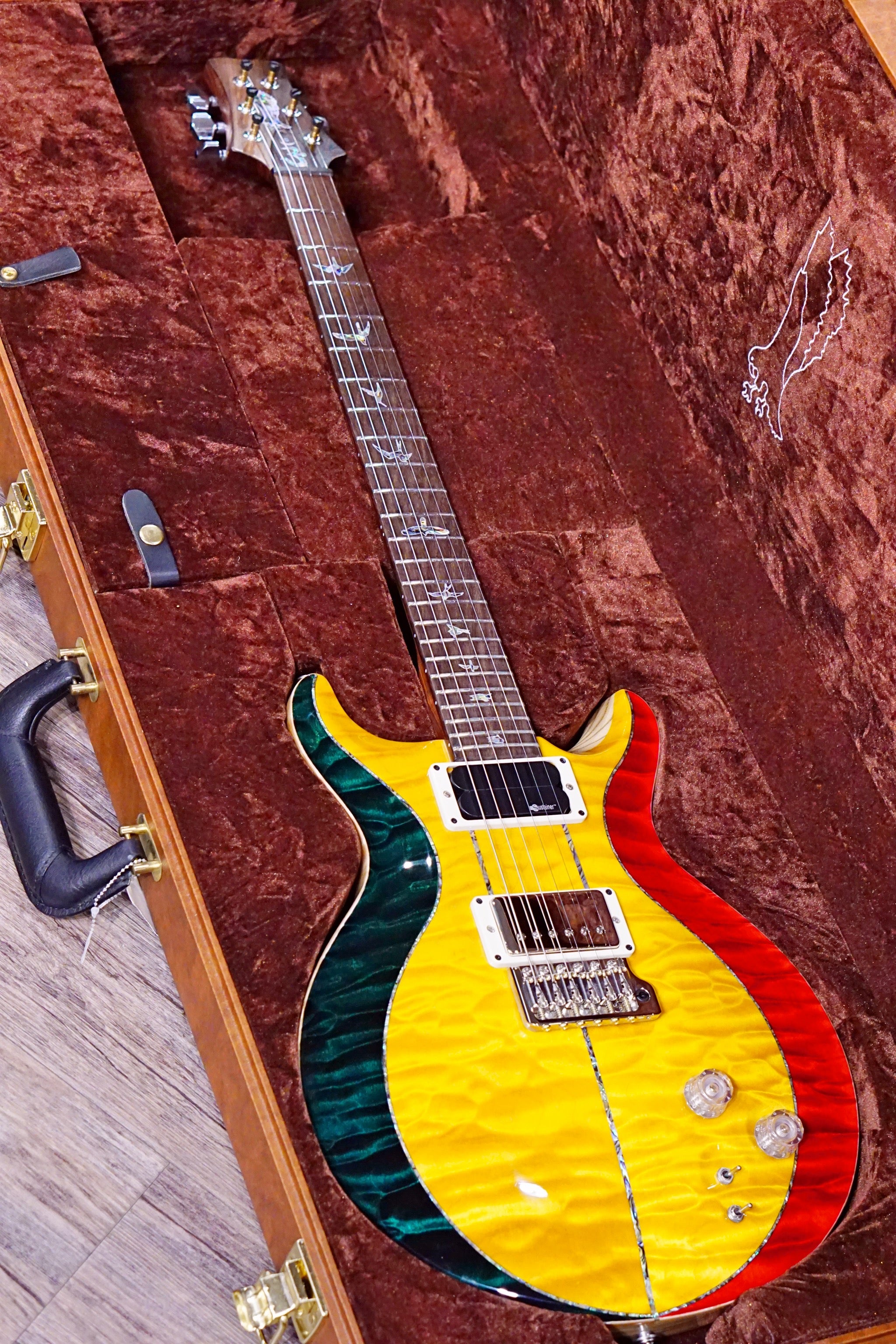 PRS Private stock Santana rastafarian - HIENDGUITAR PRS GUITAR