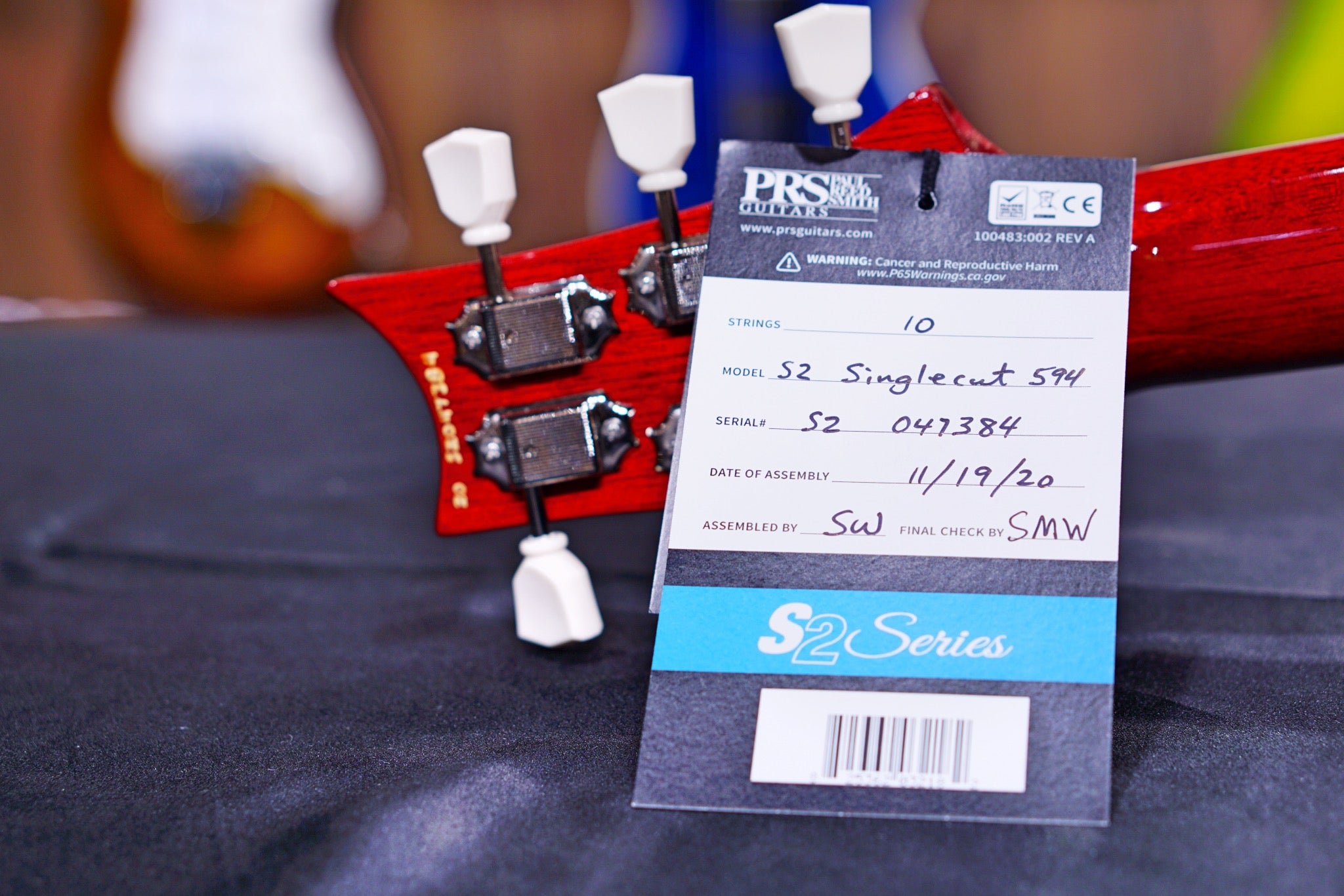 PRS S2 McCarty 594 Singlecut Scarlet Red S2047384 - HIENDGUITAR PRS GUITAR