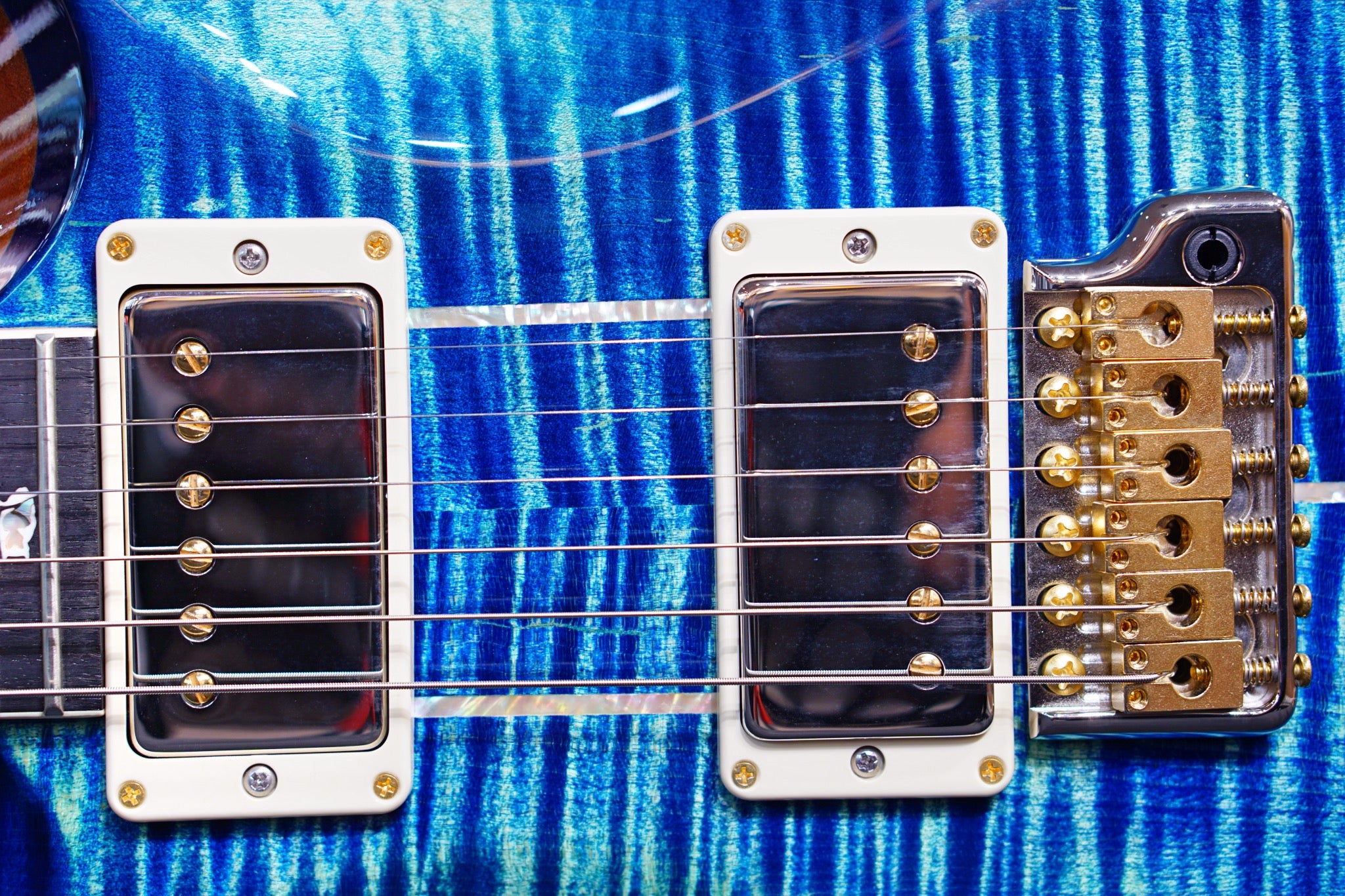 PRS Santana river blue 10 top 0350513 - HIENDGUITAR PRS GUITAR