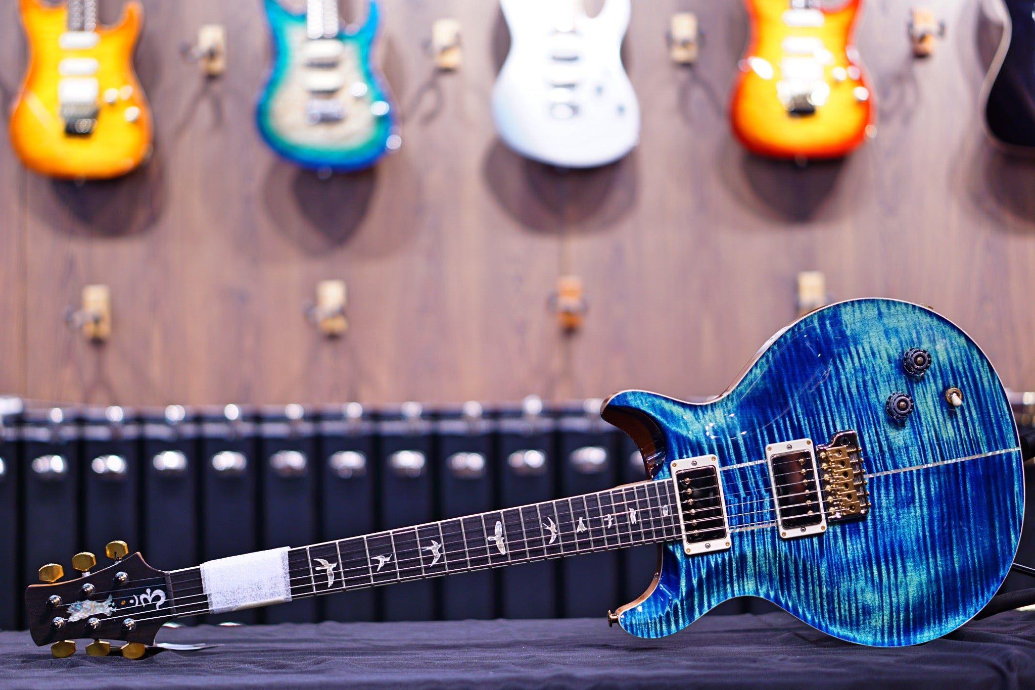 PRS Santana river blue 10 top 0350513 - HIENDGUITAR PRS GUITAR