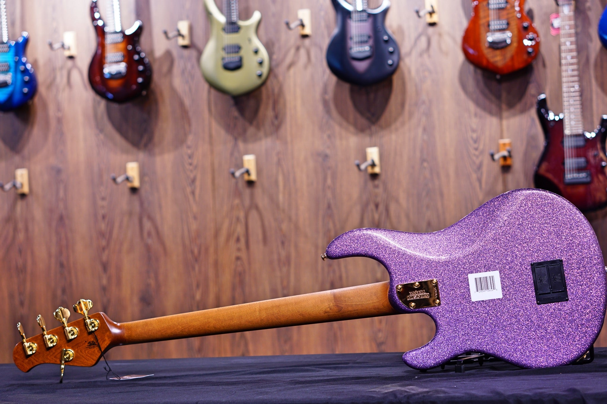 Ernie Ball Music Man StingRay Special 5 HH Bass Guitar - Amethyst Sparkle with Rosewood Fingerboard F91626 - HIENDGUITAR Musicman bass