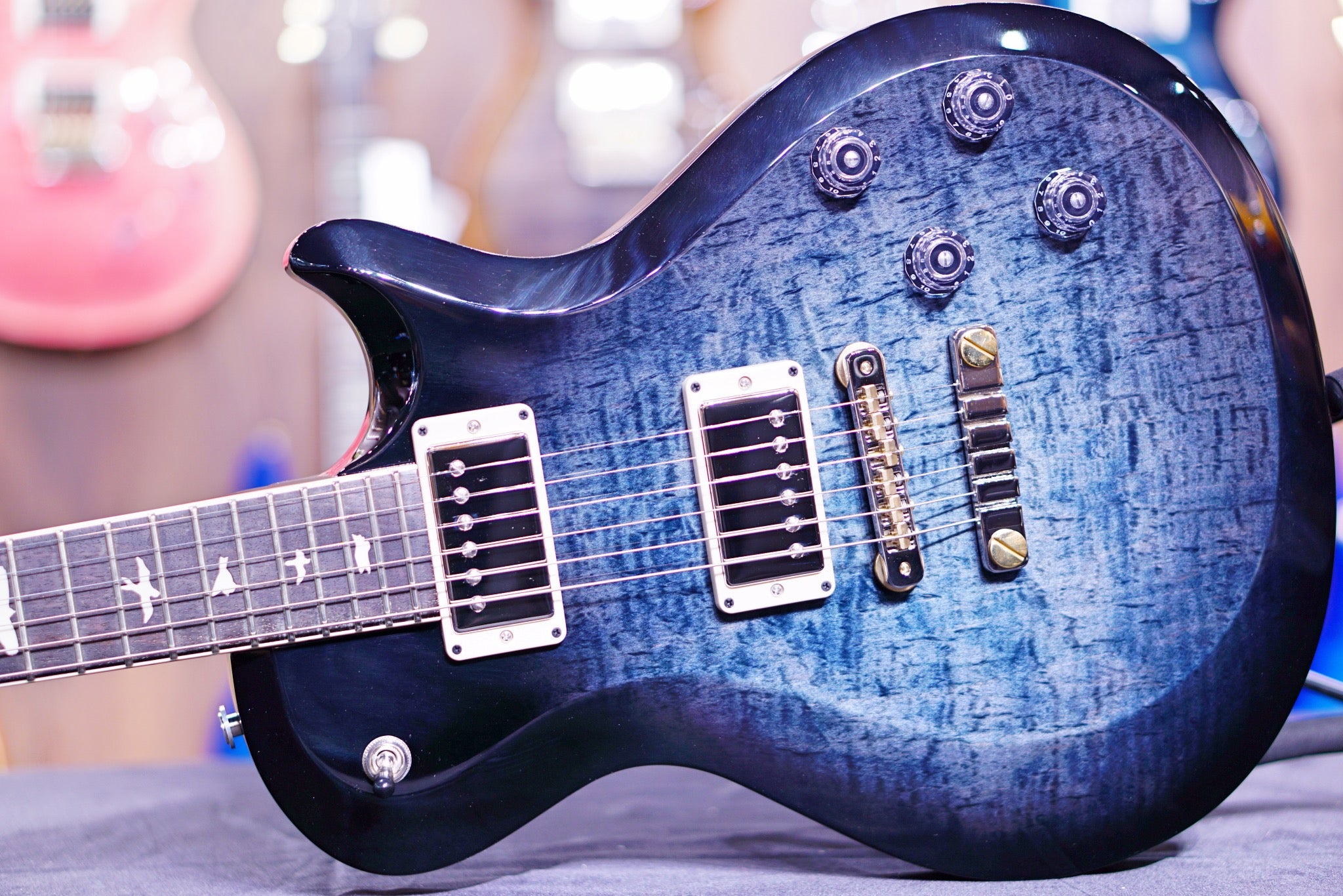 PRS S2 McCarty 594 Singlecut Faded Blue Smokeburst S2046990 - HIENDGUITAR PRS GUITAR