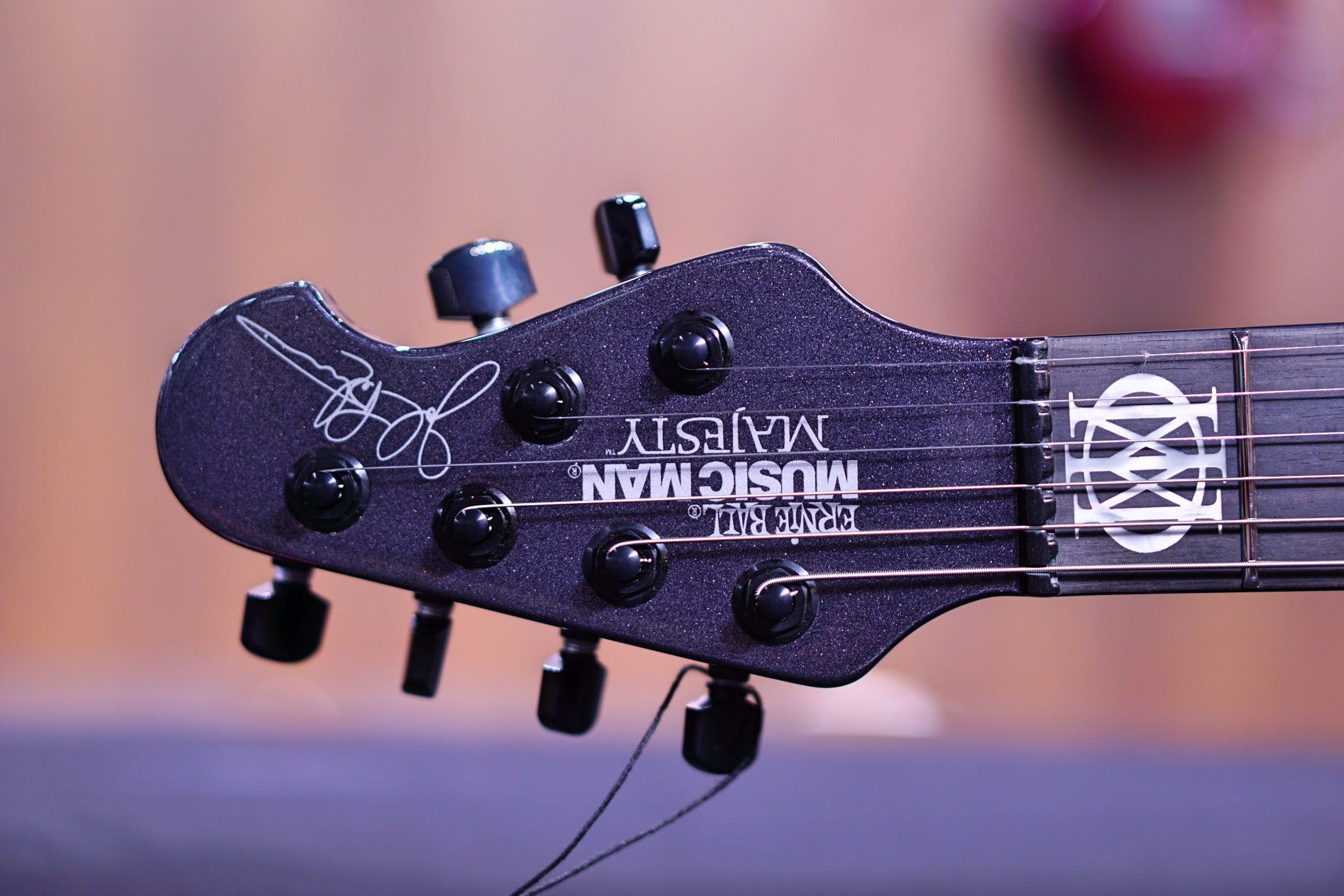 Ernie Ball Music Man Majesty John Petrucci Signature Electric Guitar - Smoked Pearl M014661 - HIENDGUITAR Musicman GUITAR