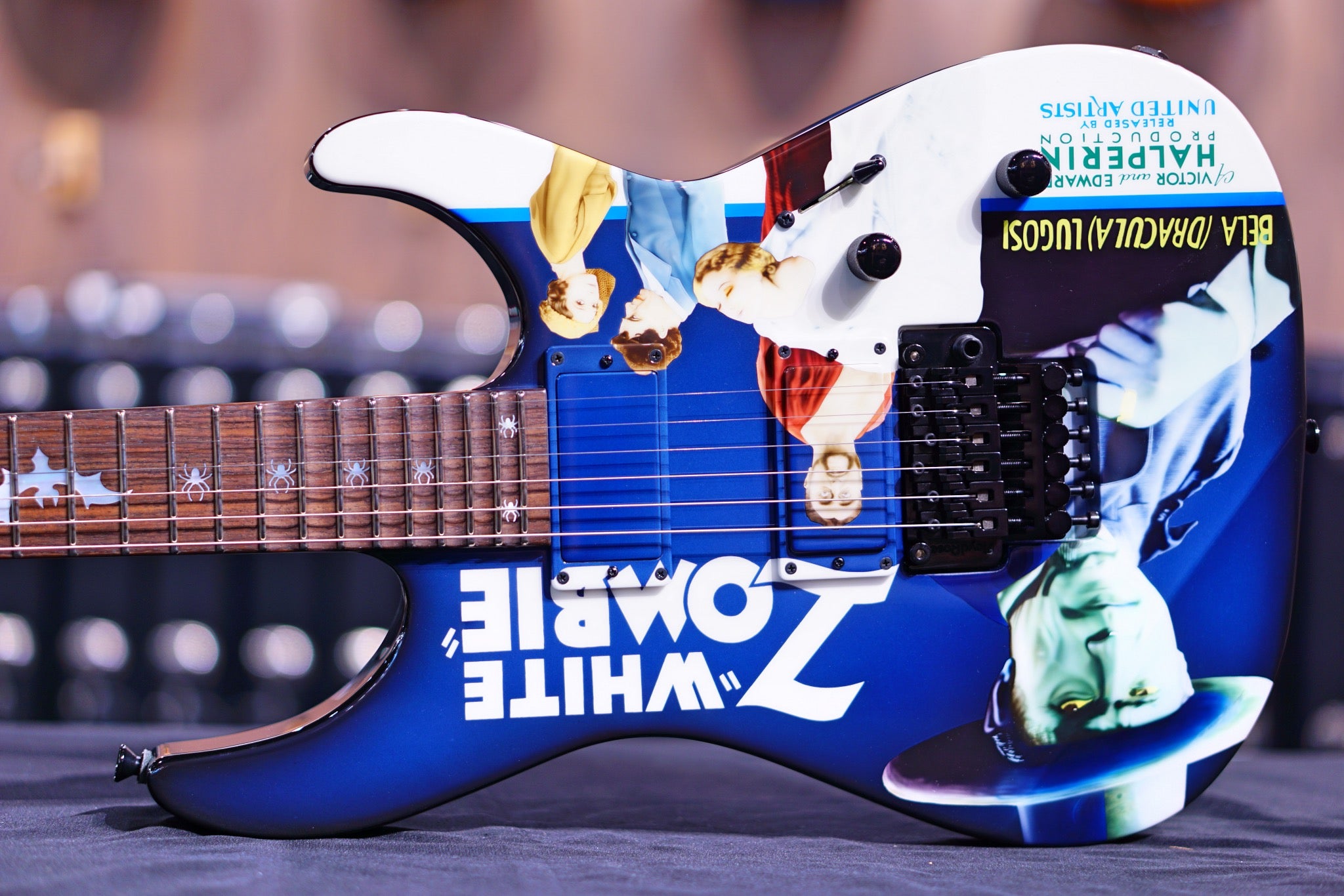 ESP White Zombie Kirk hammett signature - HIENDGUITAR ESP GUITAR