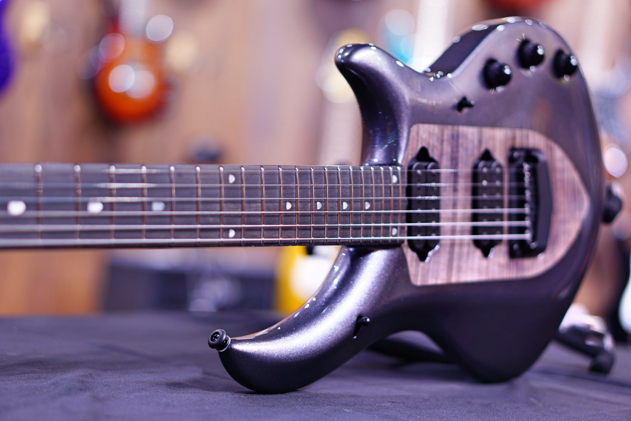 Ernie Ball Music Man Majesty John Petrucci Signature Electric Guitar - Smoked Pearl M014661 - HIENDGUITAR Musicman GUITAR